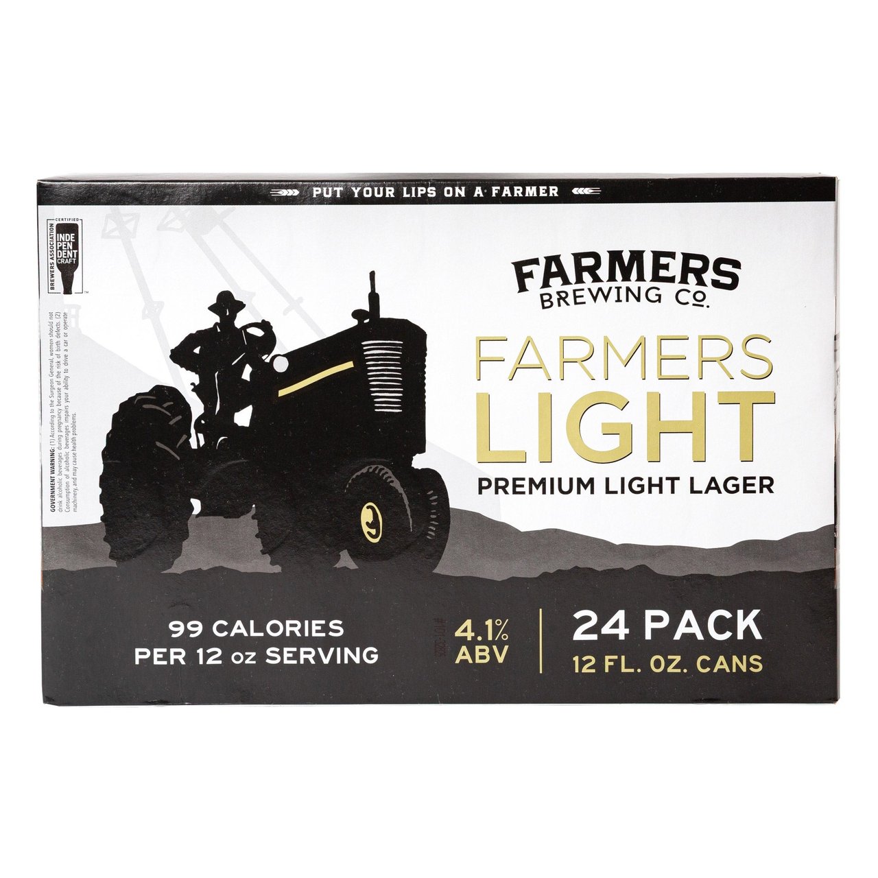 Farmers Brewing Premium Light Lager, Princeton, CA, 24/12 oz