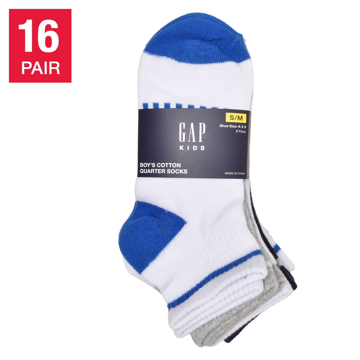 Gap Kids' Quarter Sock, 8-Pair - Image 1