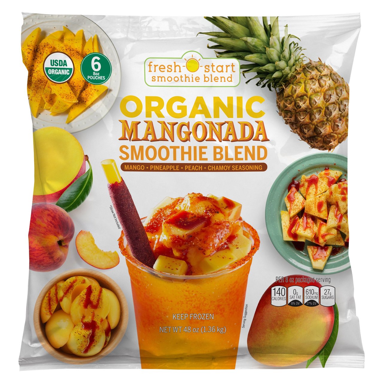 Rader Farms Organic Mangonada Smoothie 48oz - Image 1