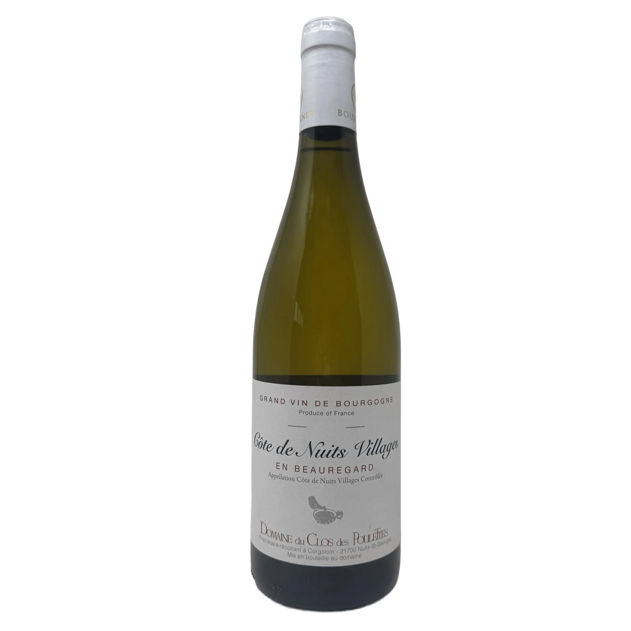 Domaine du Clos des Poulettes 'En Beauregard' Chardonnay Bourgogne France 750ml