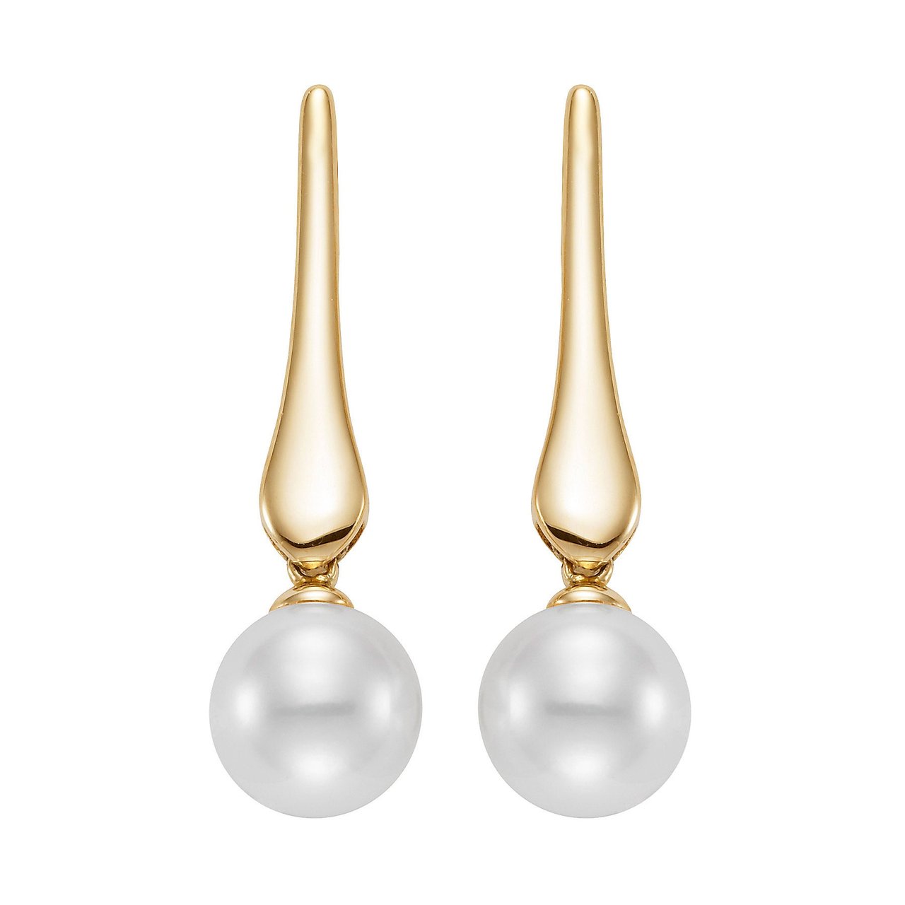 14kt Yellow Gold Freshwater Cultured Pearl 8-8.5mm Earrings - Image 1