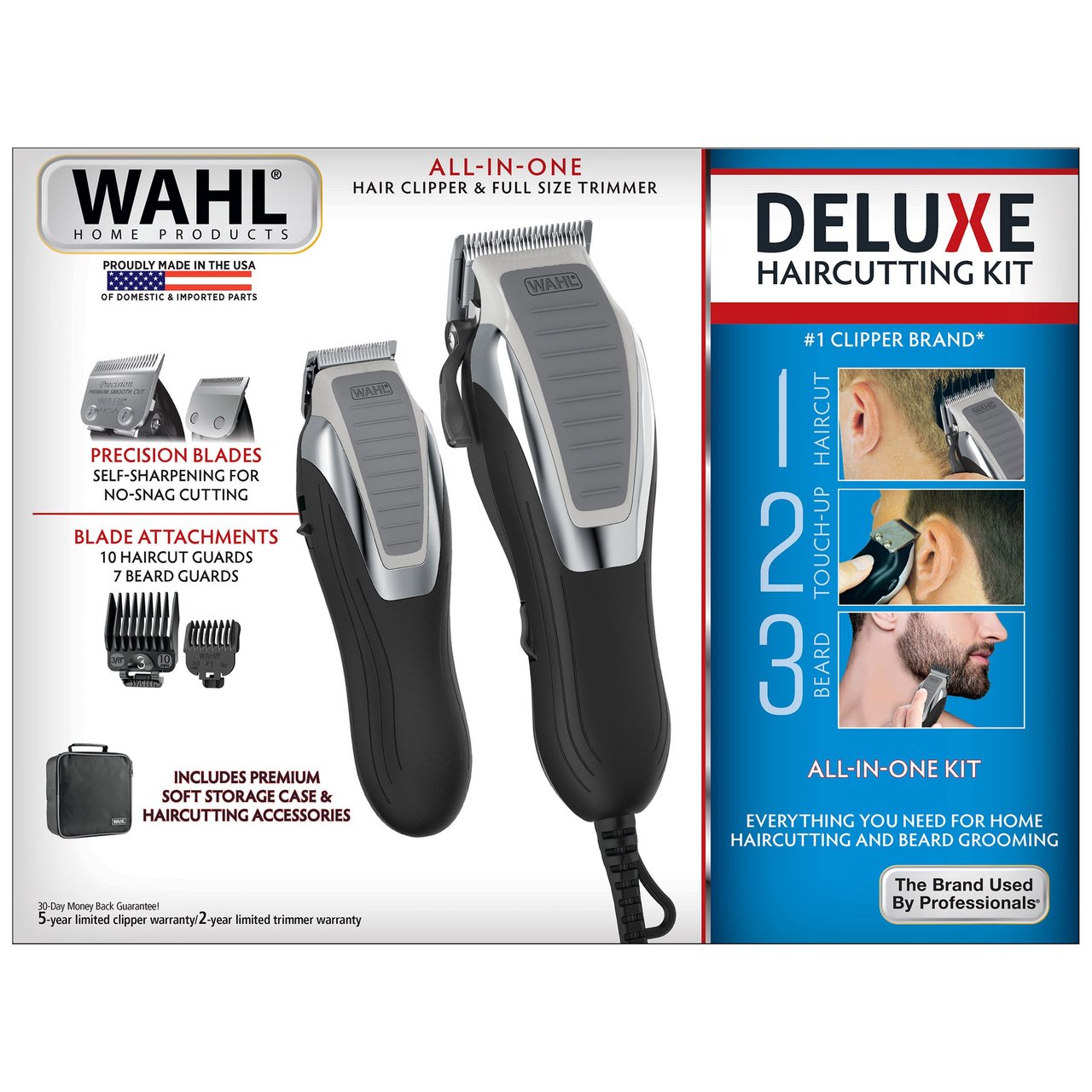 WAHL DELUXE HAIRCUT KIT WITH DETAIL TRIMMER - Image 1