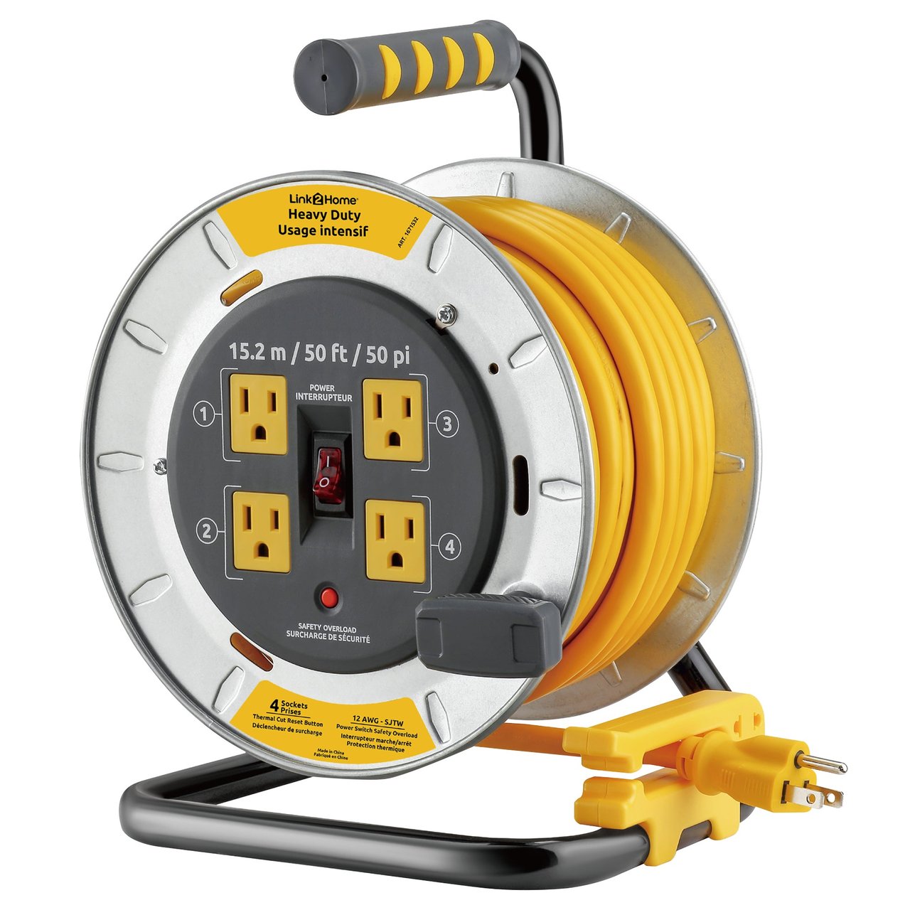 50' CORD & REEL 12/3 LINK2HOME