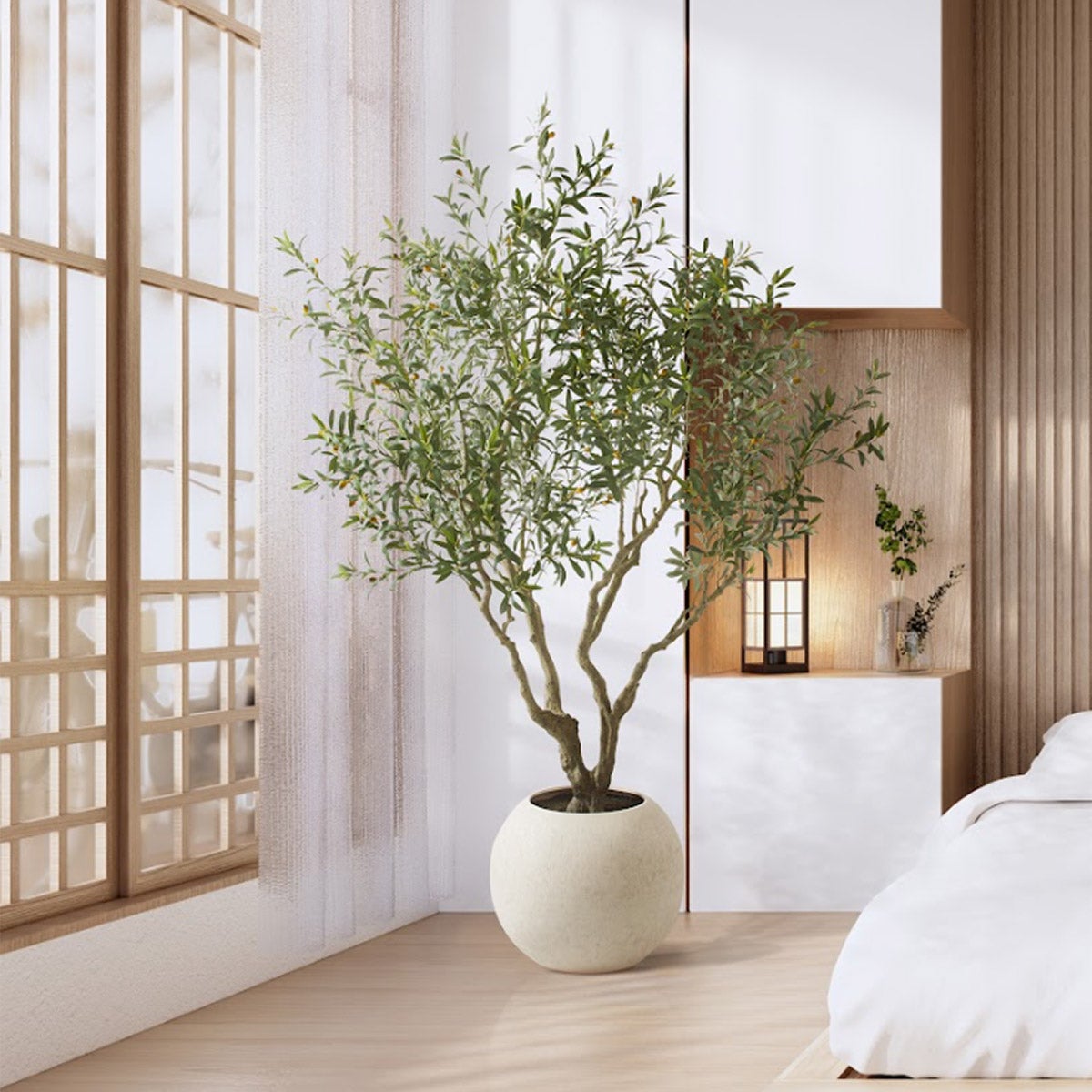 CG Hunter Faux 8' Olive Tree - Image 1