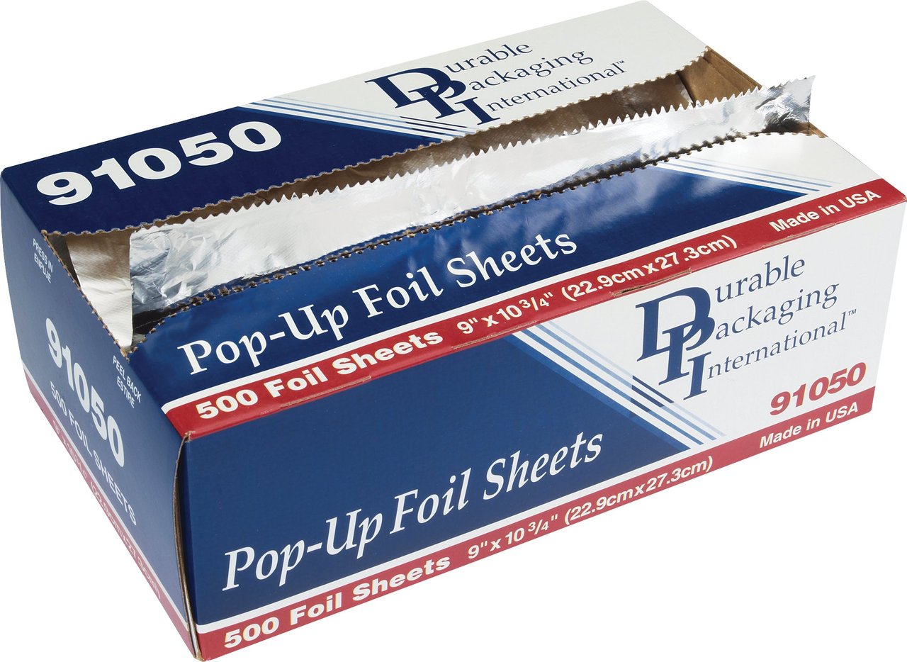 Durable Packaging 9" x 10.75" Foil Sheets 500 CT - Image 1