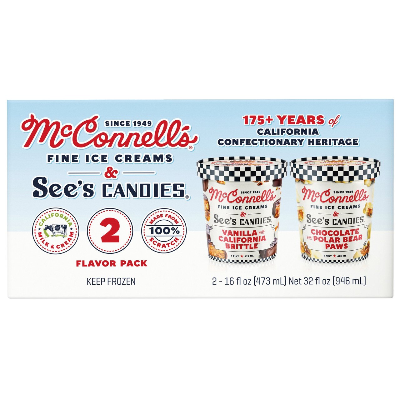 McConnell's See's Candy Variety 2 Pack 32 Ounces - Image 1