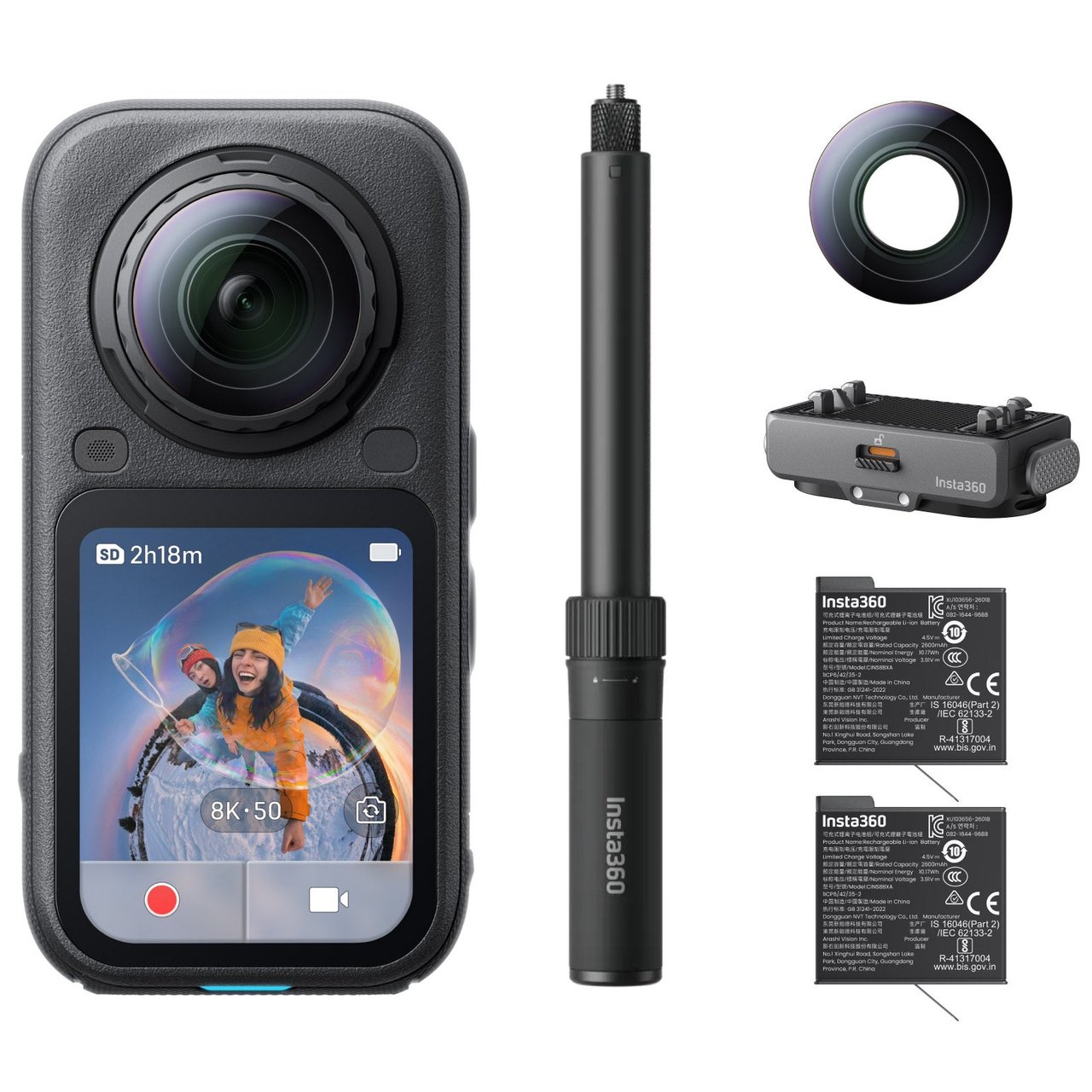 INSTA360 X6 8K 360 ACTION CAMERA BUNDLE - Image 1