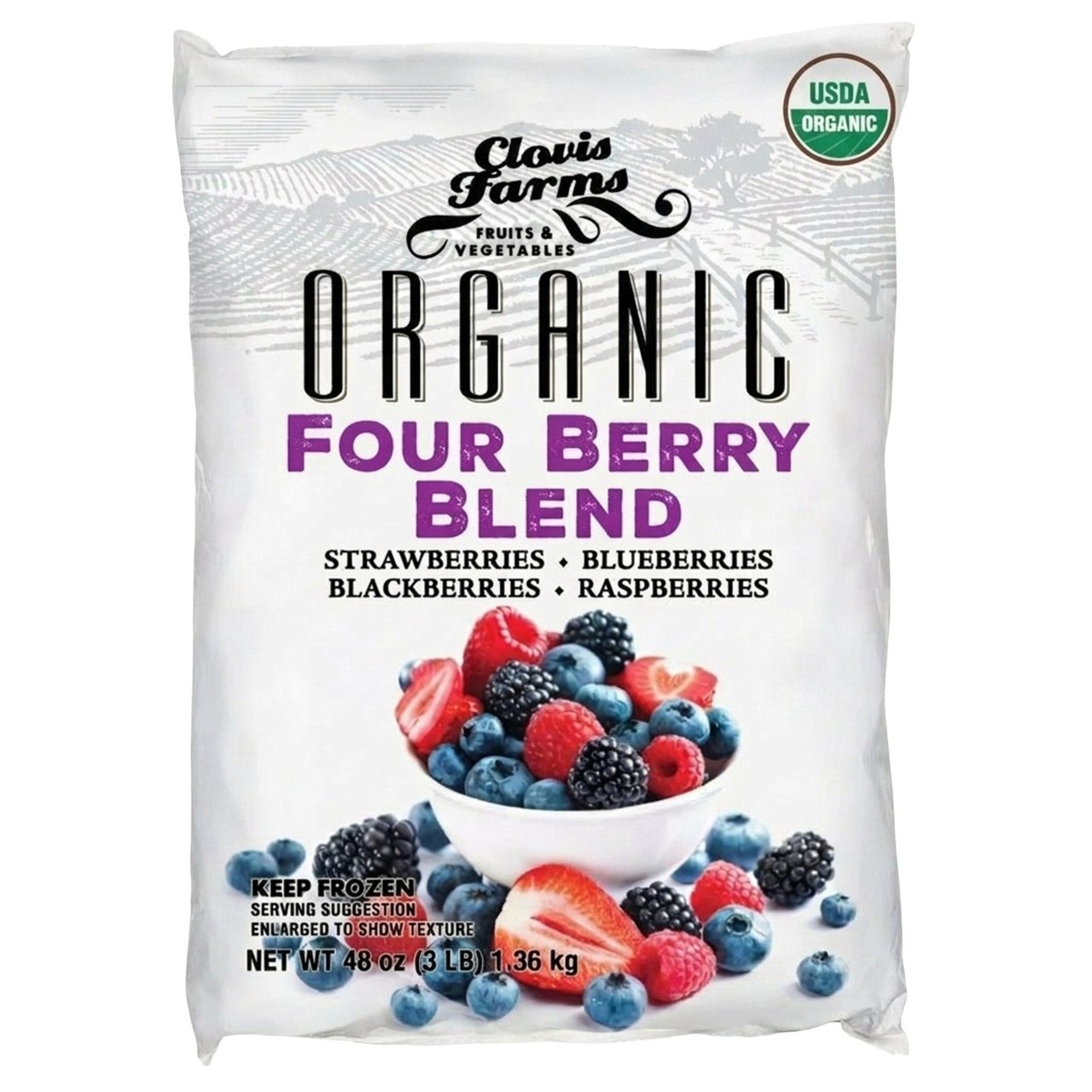 Clovis Farms Organic Four Berry Blend, 3 lbs - Image 1