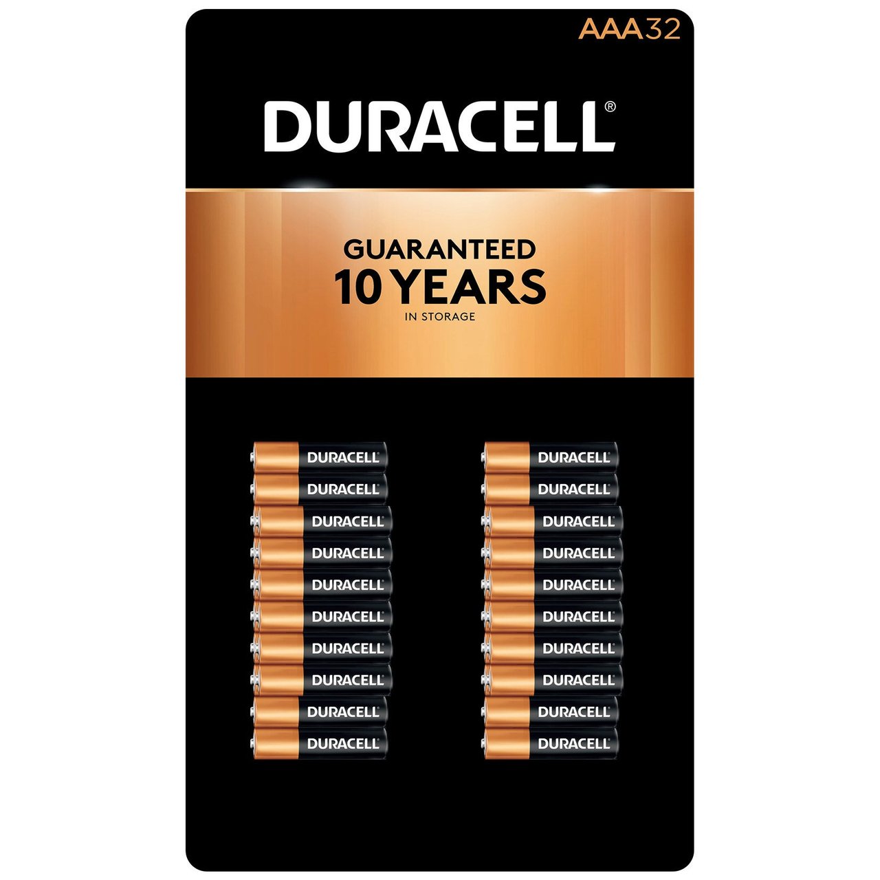 Duracell Coppertop Alkaline Batteries AAA 32-Pack - Image 1
