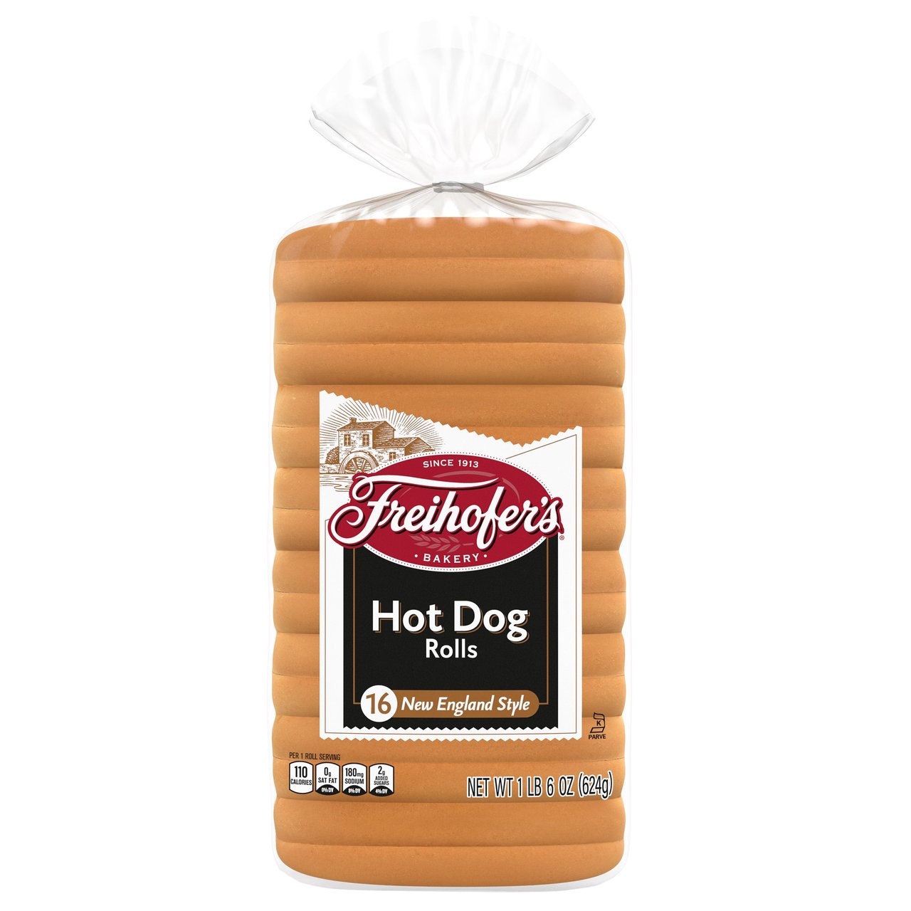 Freihofer's New England Style Hot Dog Buns 16 Count (1.37 lbs) - Image 1