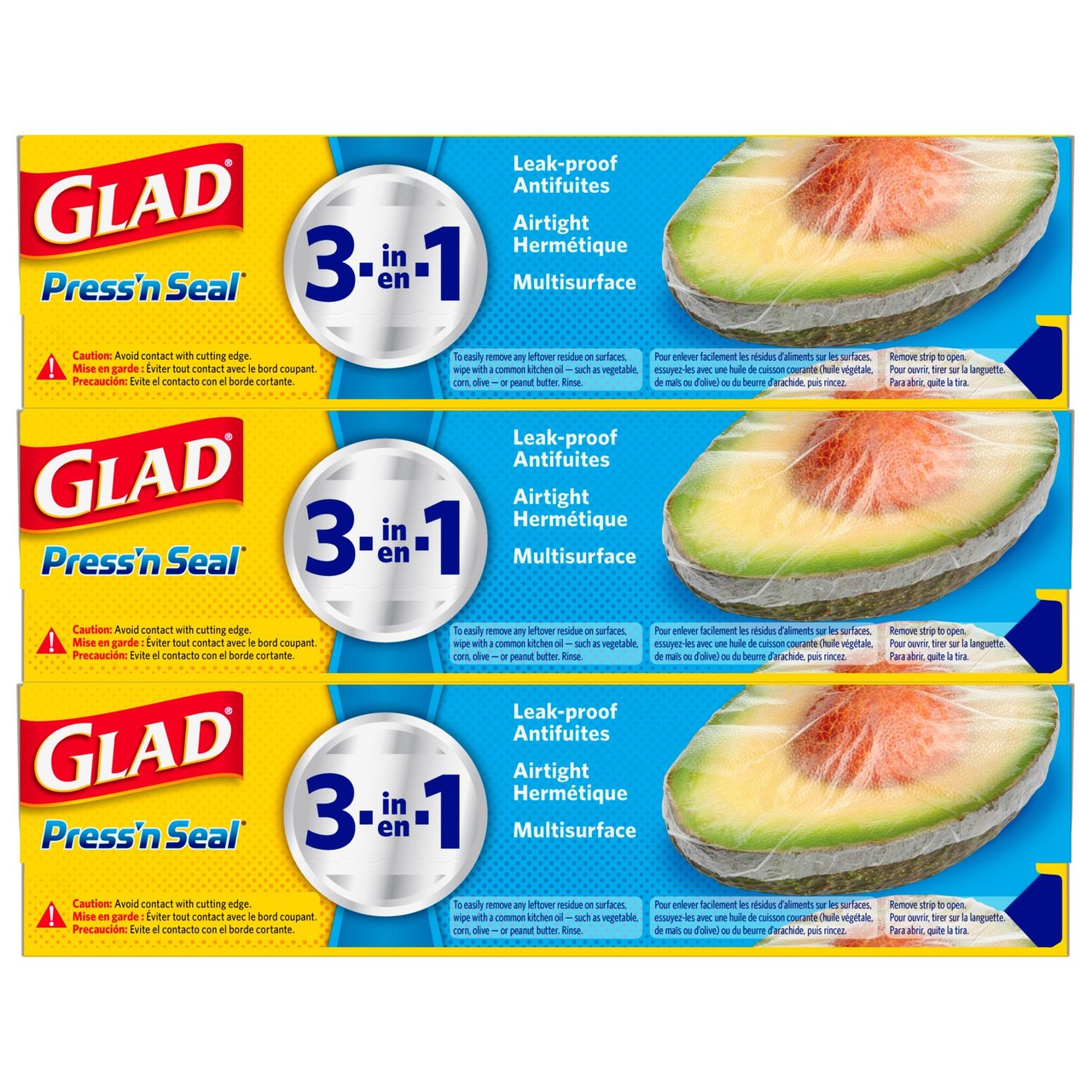 Glad Press'n Seal 3/140 Sq Ft Rolls