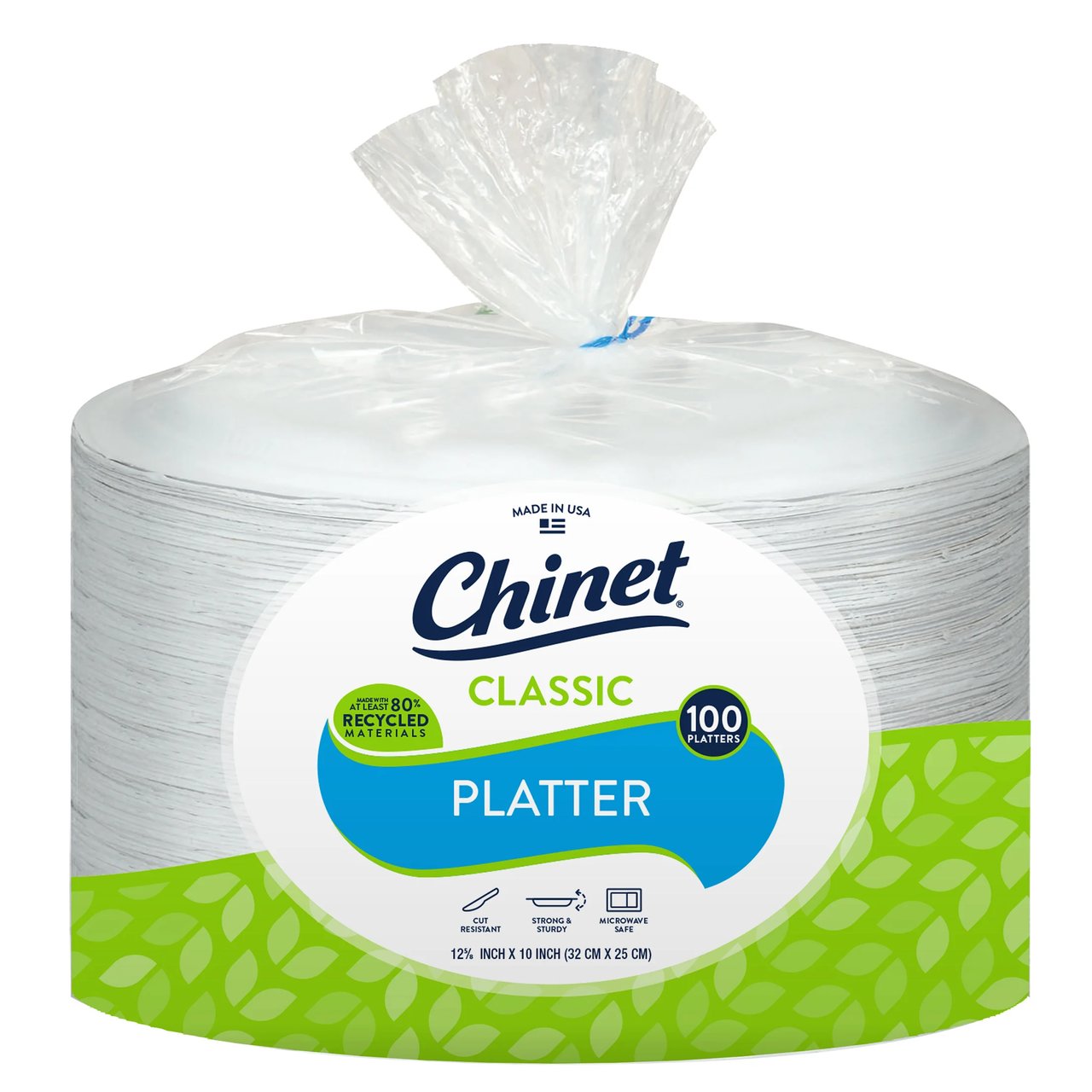 Chinet Classic Extra Large Paper Platter, 100 Count - Image 1