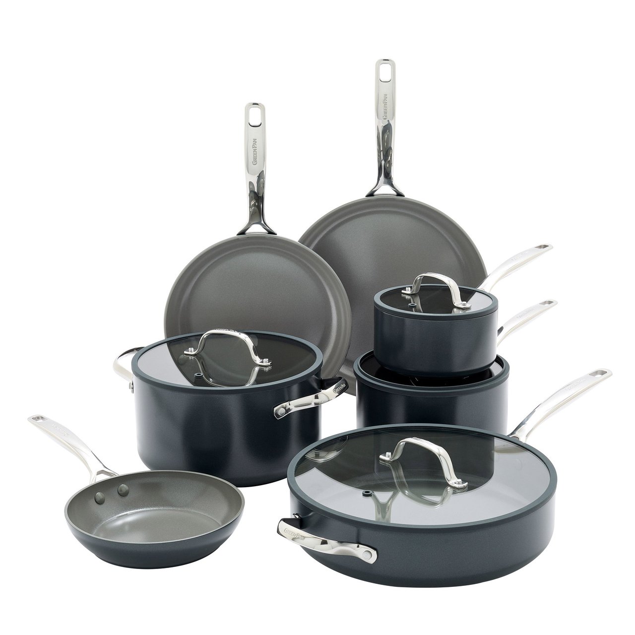 GreenPan Eras Ceramic Non-Stick Cookware Set, 11-Piece - Image 1