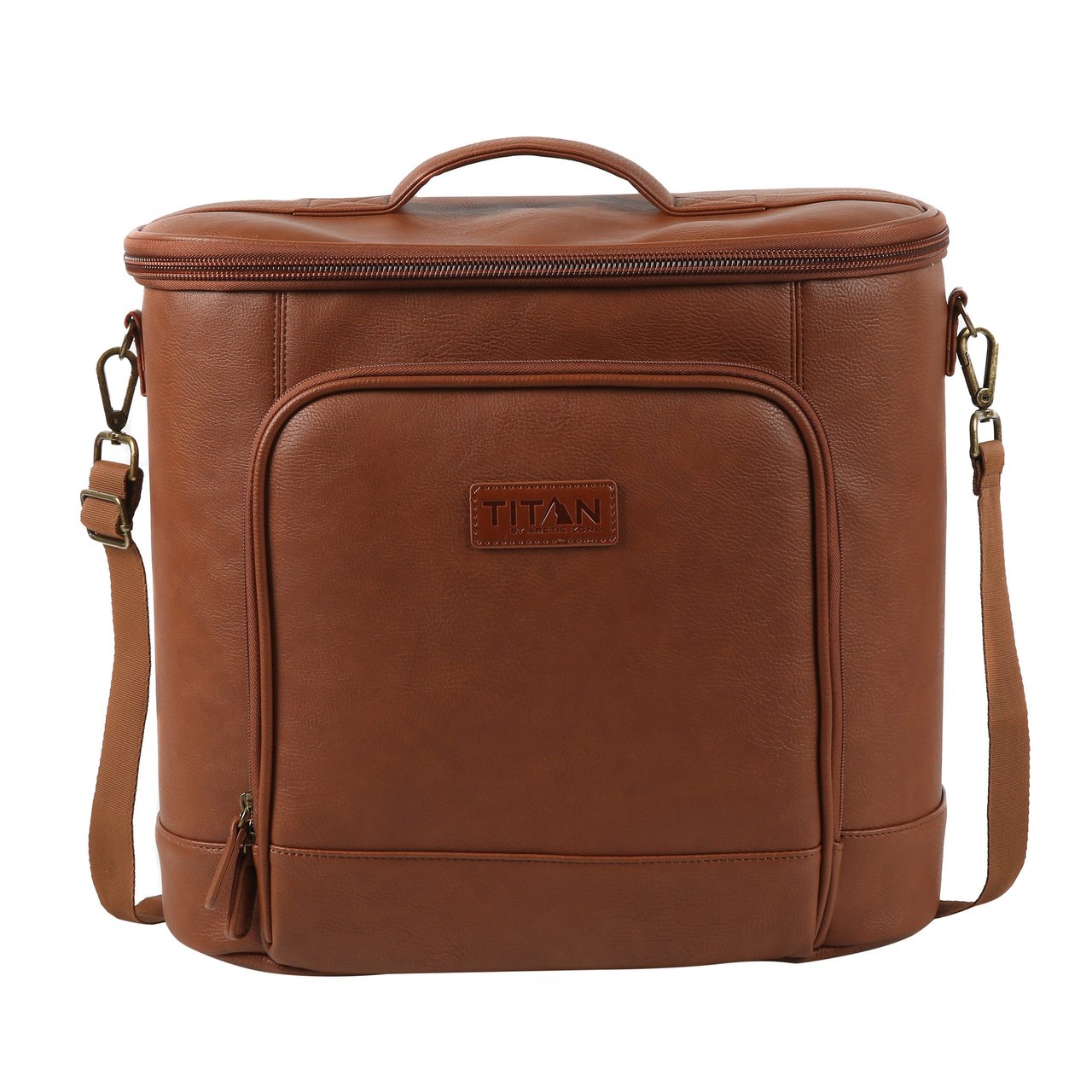 Titan Faux Leather 30-Can Tote - Image 1