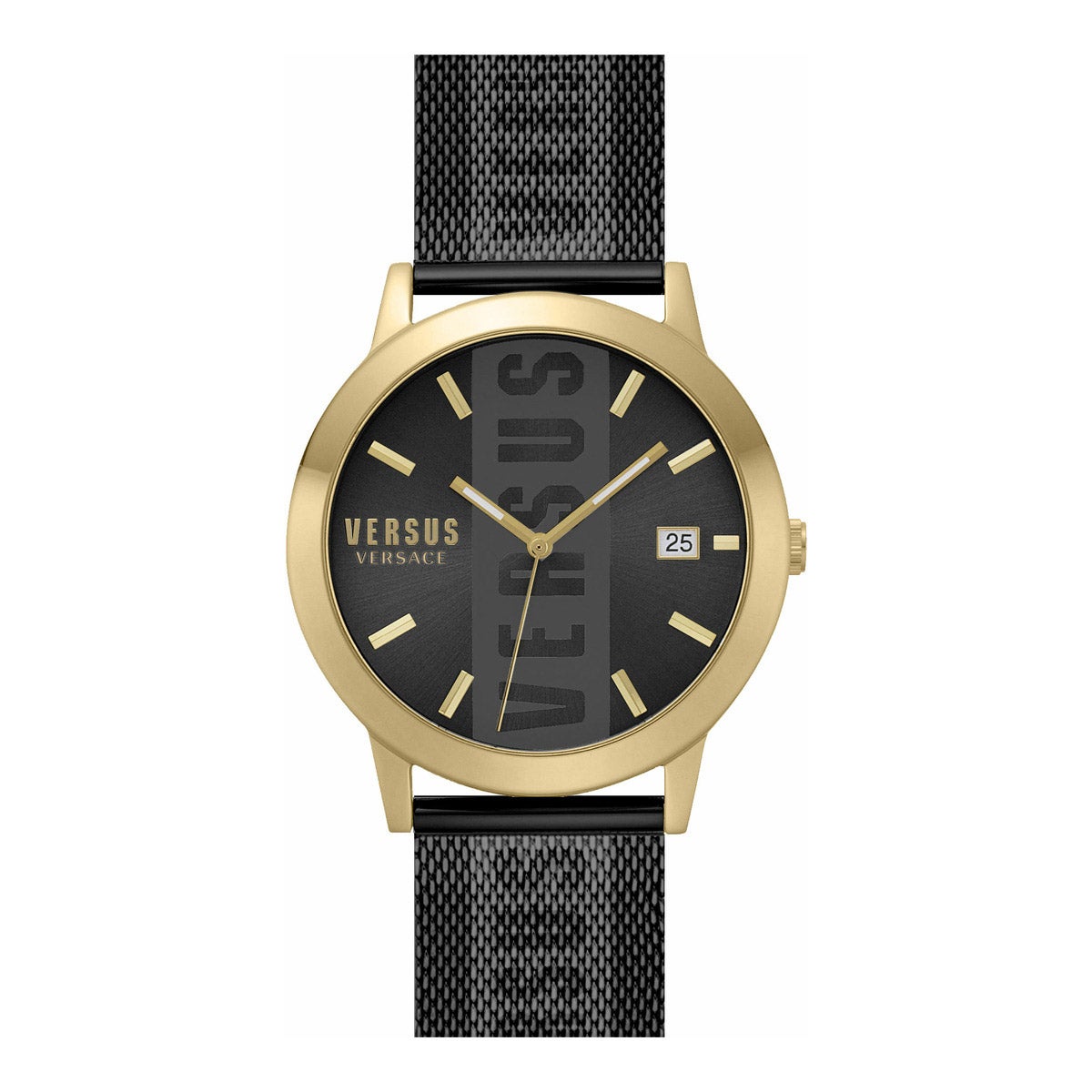 Versus Versace Barbes Black Stainless Steel Quartz Men's Watch