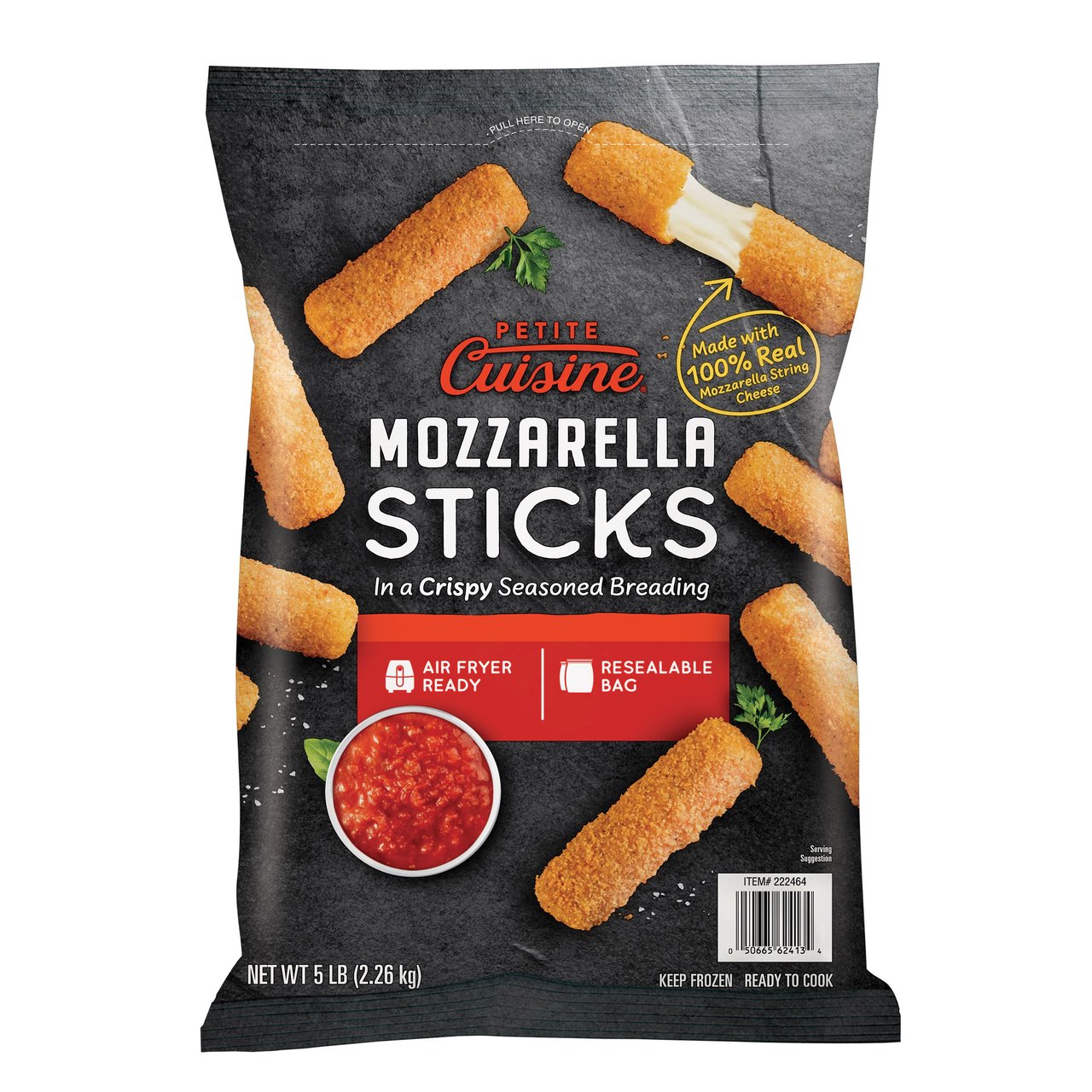 Petite Cuisine Mozzarella Sticks 5 Pound Box - Image 1