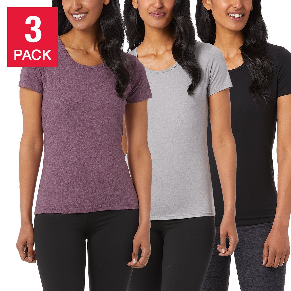 32 Degrees Ladies' Cool Tee 3-Pack - Image 1