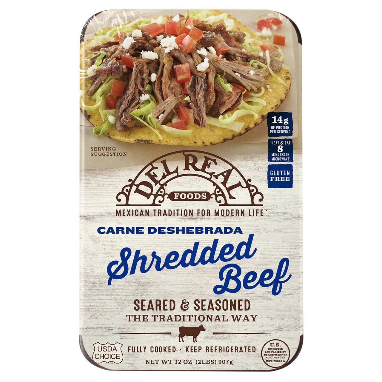 Del Real Shredded Beef 32 oz - Image 1