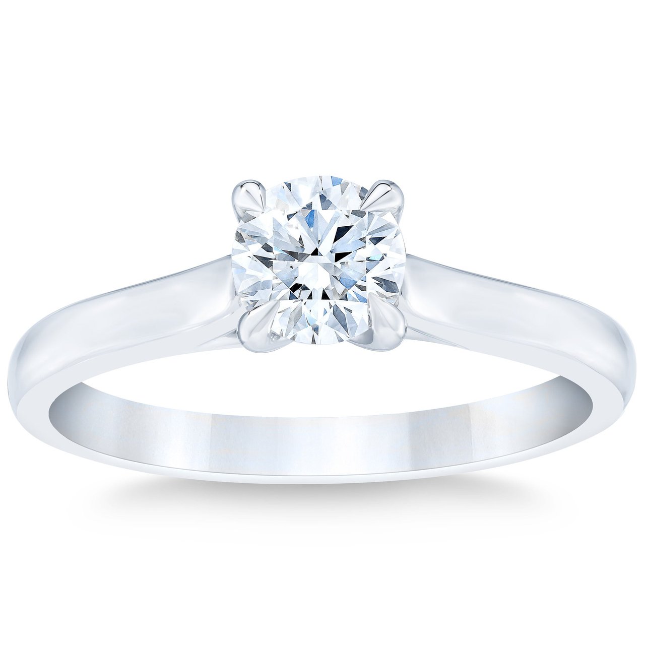 Platinum VS2 I 0.70 ct Round Brilliant Diamond Solitaire Ring - Image 1