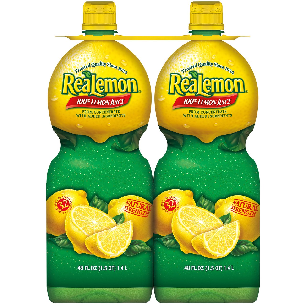 ReaLemon 100% Lemon Juice, 2-Pack 48 fl oz (3 Qts) - Image 1