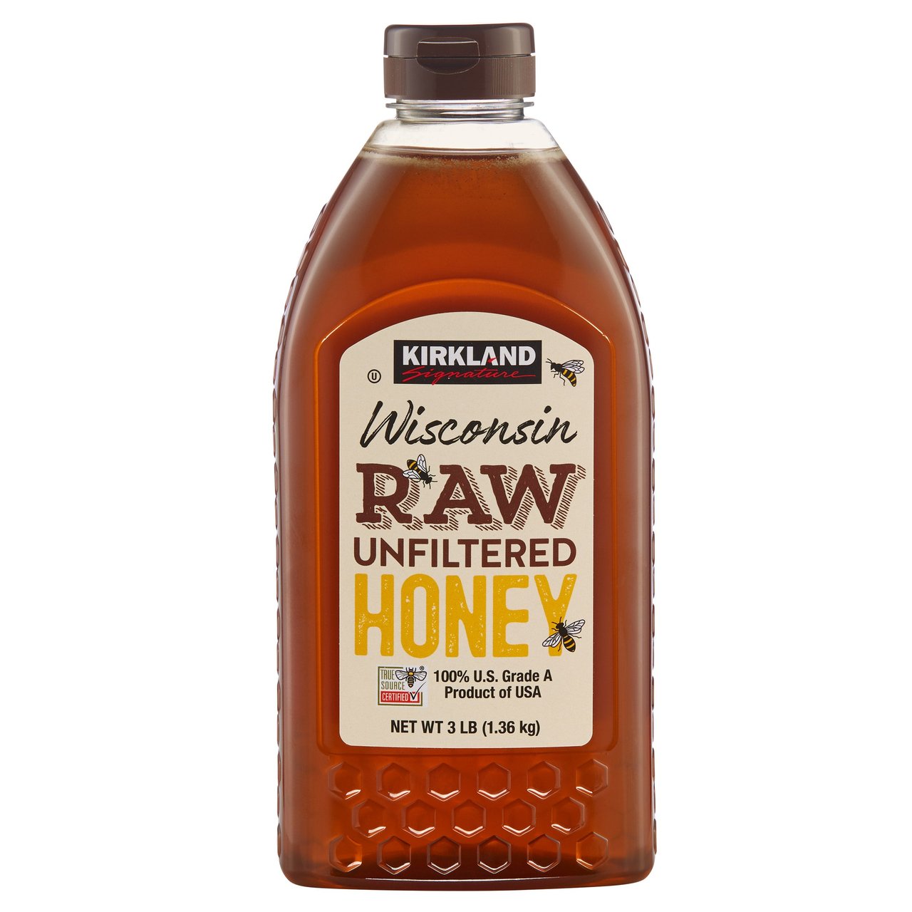 Kirkland Signature Wisconsin Raw Honey 48 oz Bottle - Image 1