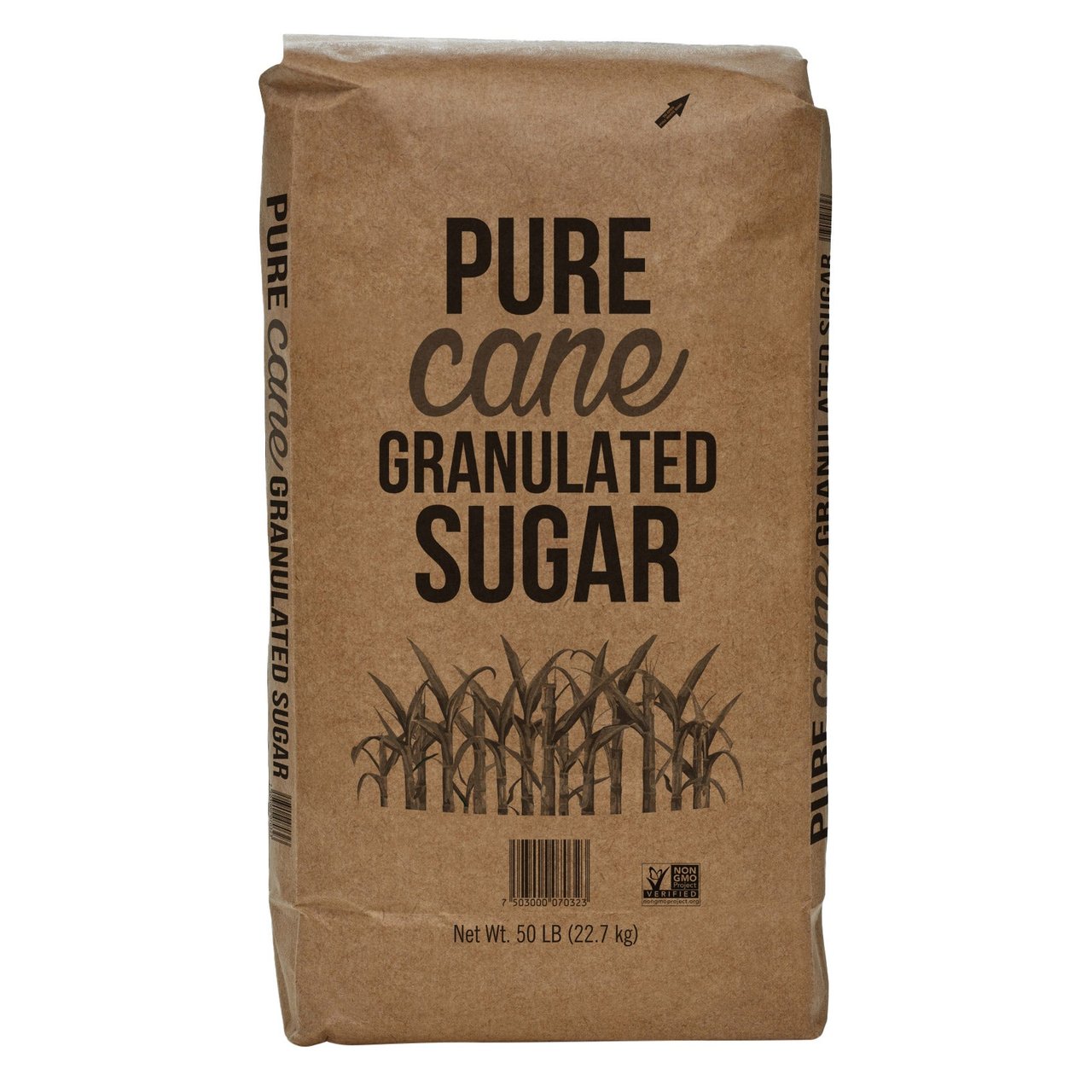 Pure Cane Granulated Sugar 50 lb - Image 1