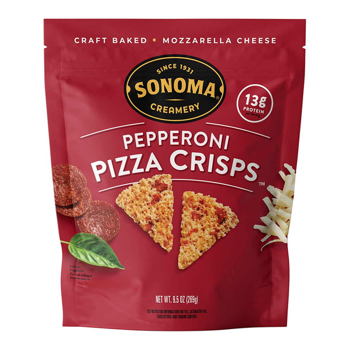 Sonoma Creamery Pepperoni Pizza Crisps 9.5 Ounces - Image 1