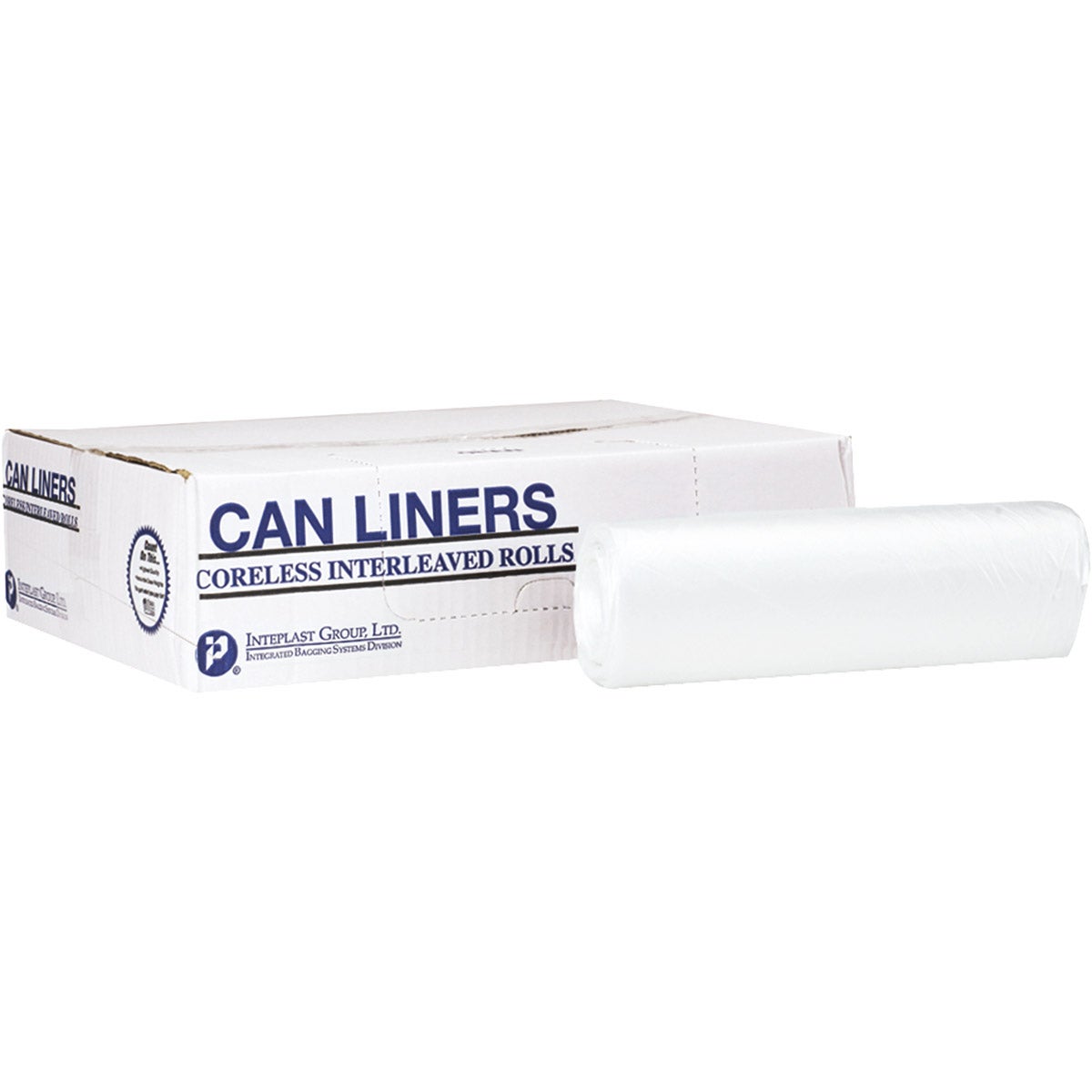 Inteplast Group 33 Gallon Natural Can Liner, 400 Count