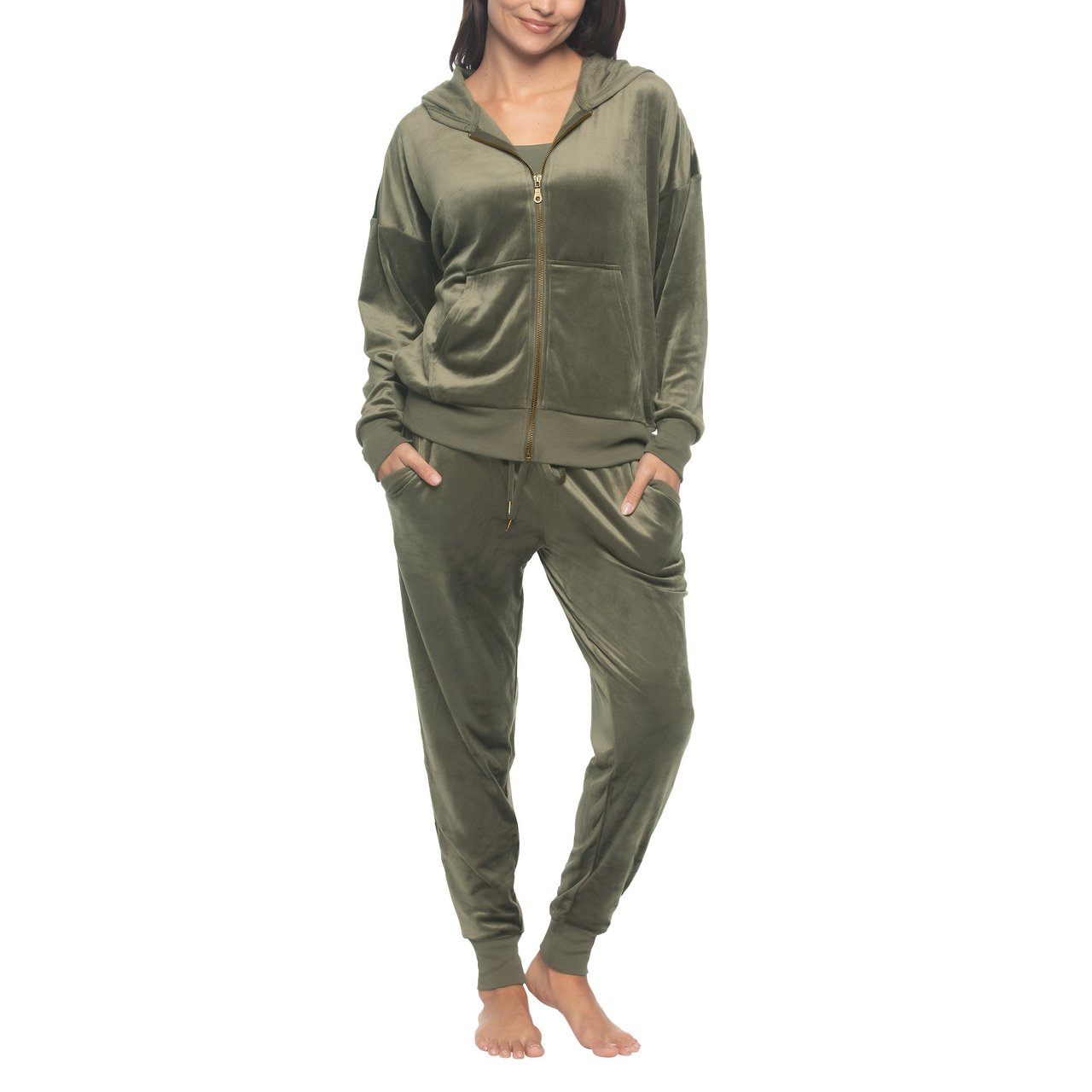 Felina Women's Velour Track Suit - Image 1