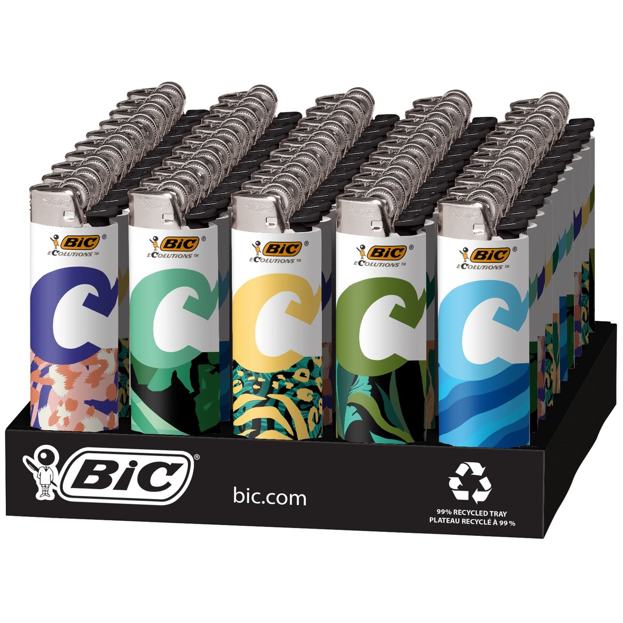 BIC EcoLutions Lighters, 50-Count Tray - Image 1