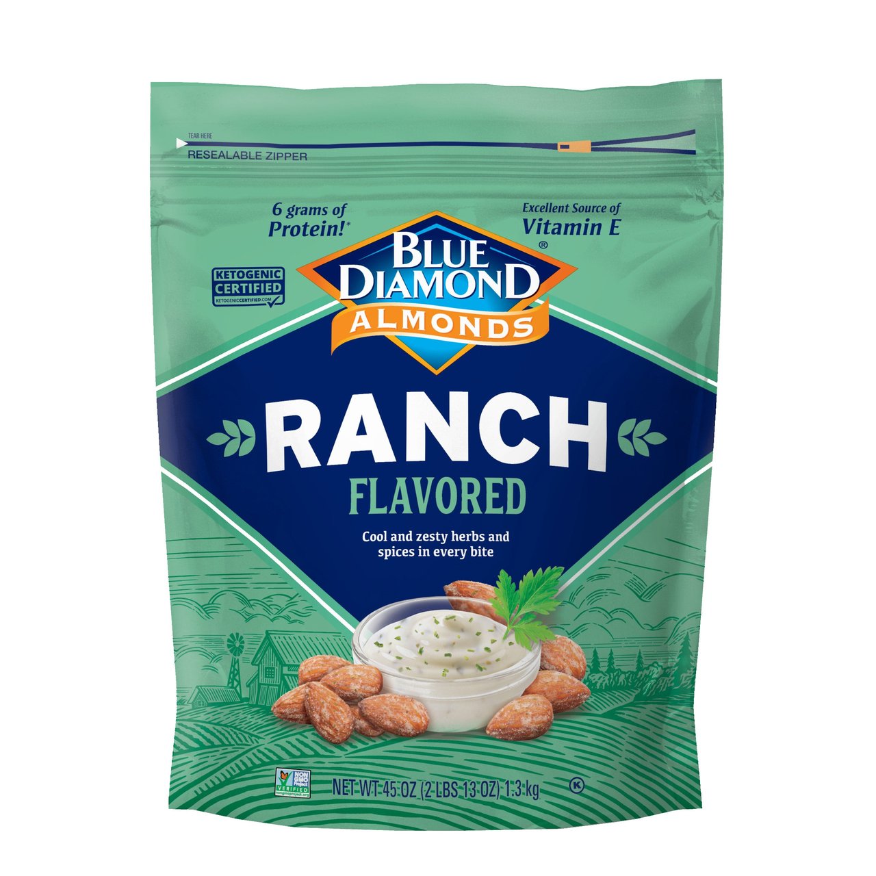 Blue Diamond Ranch Almonds 45 oz - Image 1