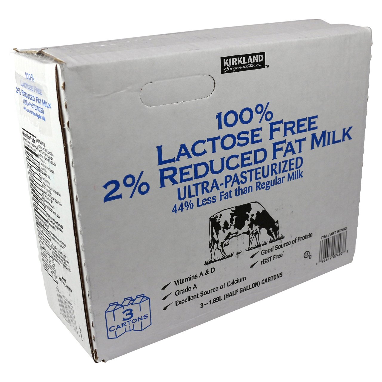 KIRKLAND SIGNATURE 2% LACTOSE FREE MILK 3/64 OZ - Image 1
