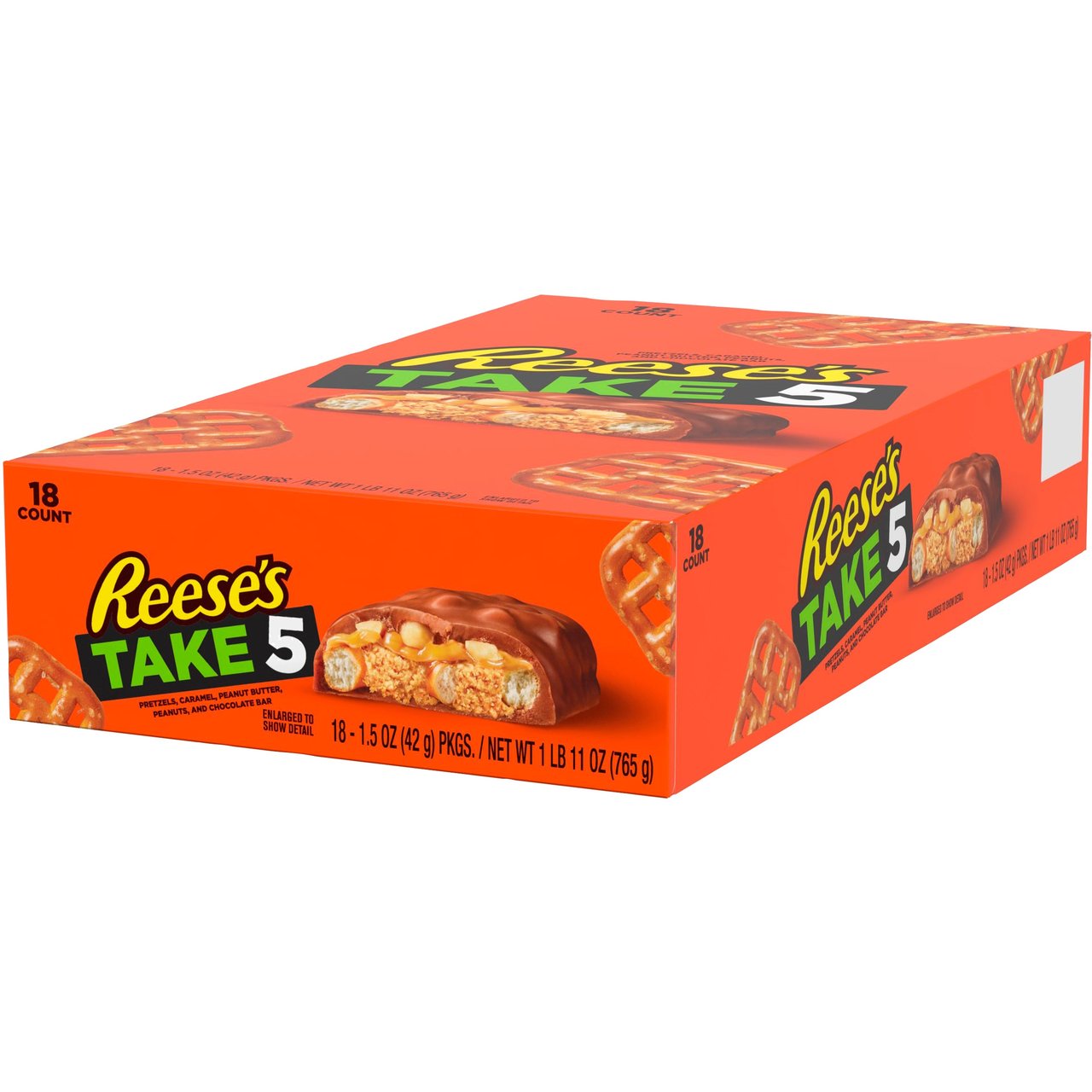 Reese's Take 5 Chocolate Peanut Butter Candy Bars, 18 ct / 1.5 oz - Image 1