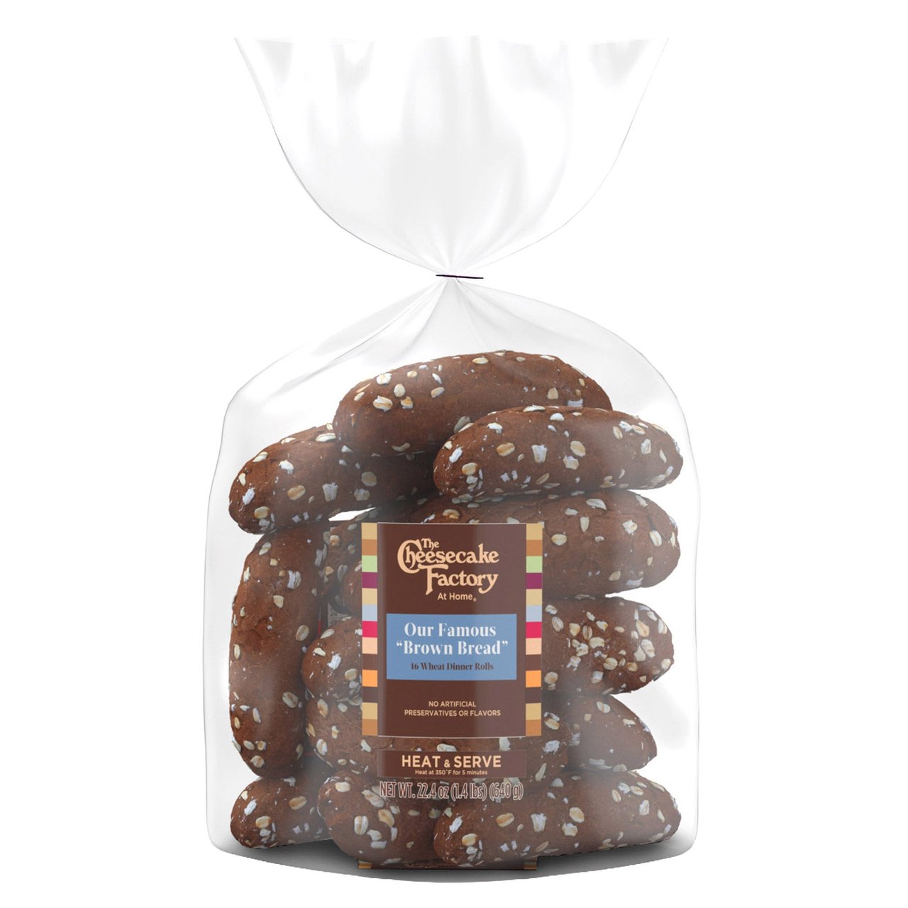 The Cheesecake Factory Brown Bread Dinner Rolls, 16-Pack (22.4 oz) - Image 1