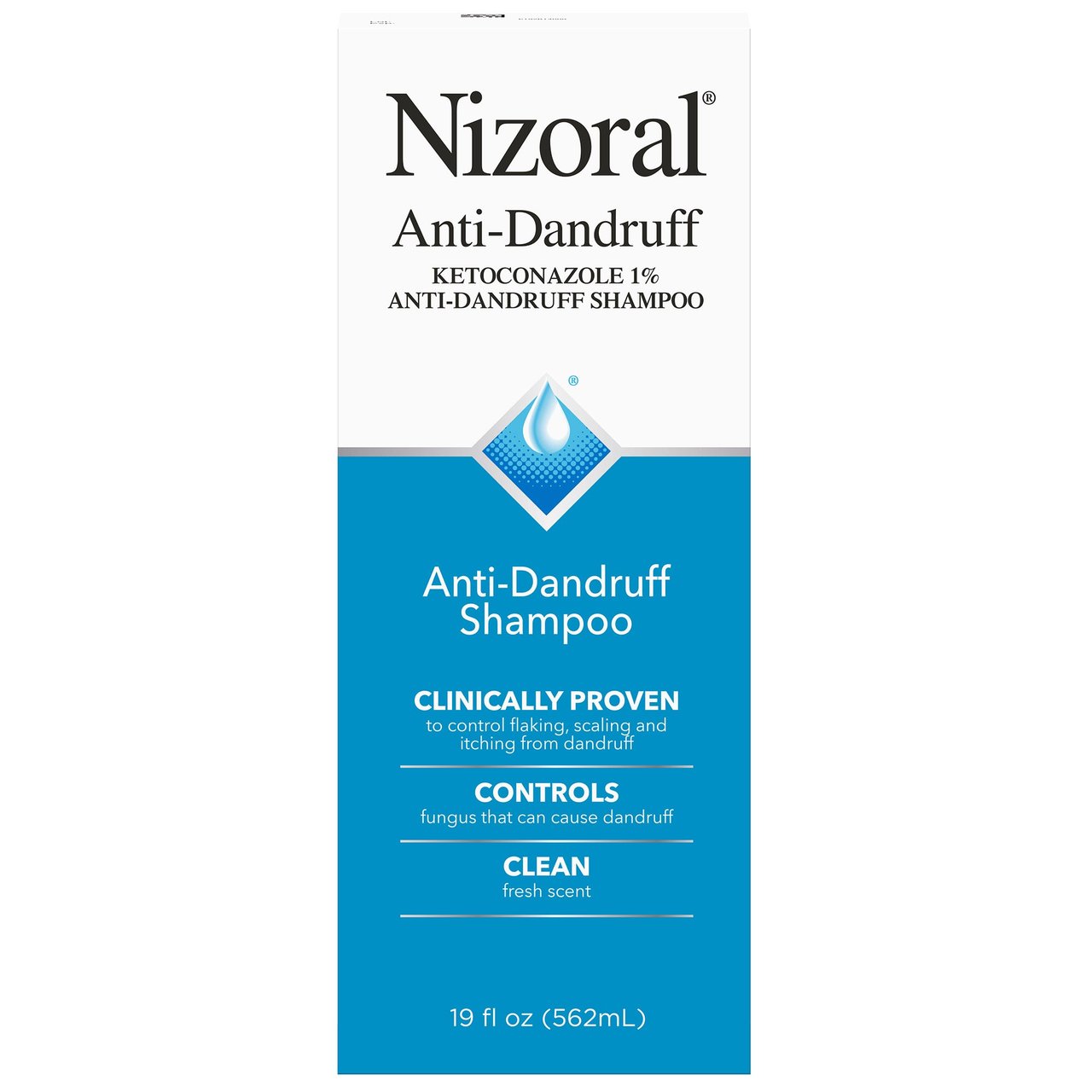 Nizoral Anti-Dandruff Ketoconazole 1% Shampoo, 19 fl oz - Image 1