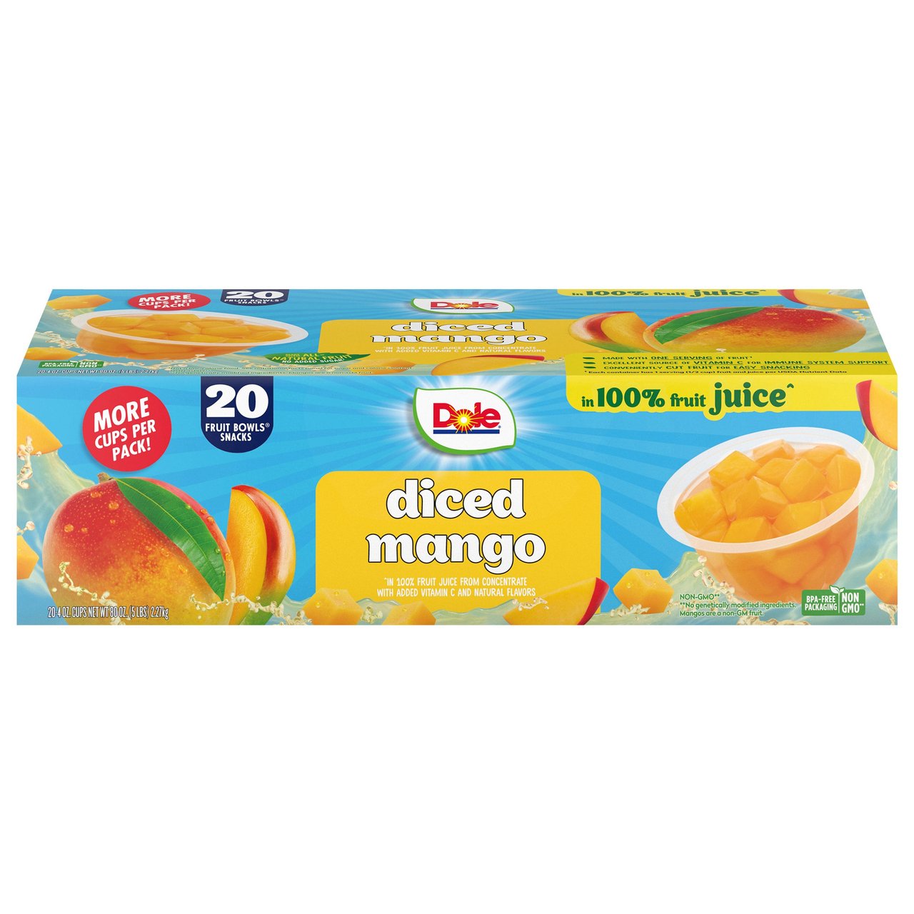 Dole Mango Fruit Bowls 20/4 Ounce Cups - Image 1
