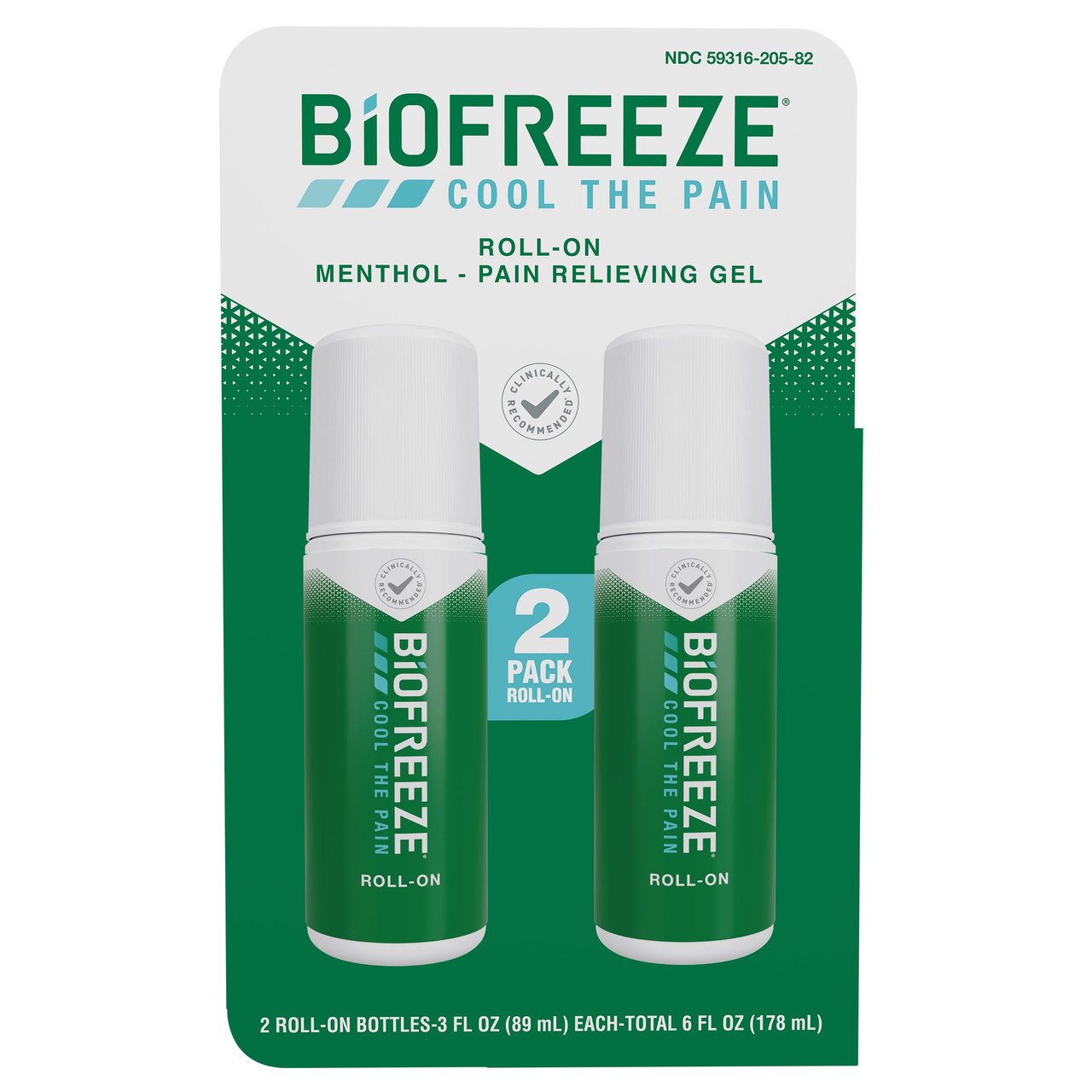 Biofreeze Topical Pain Reliever 2x3 oz Roll-On - Image 1