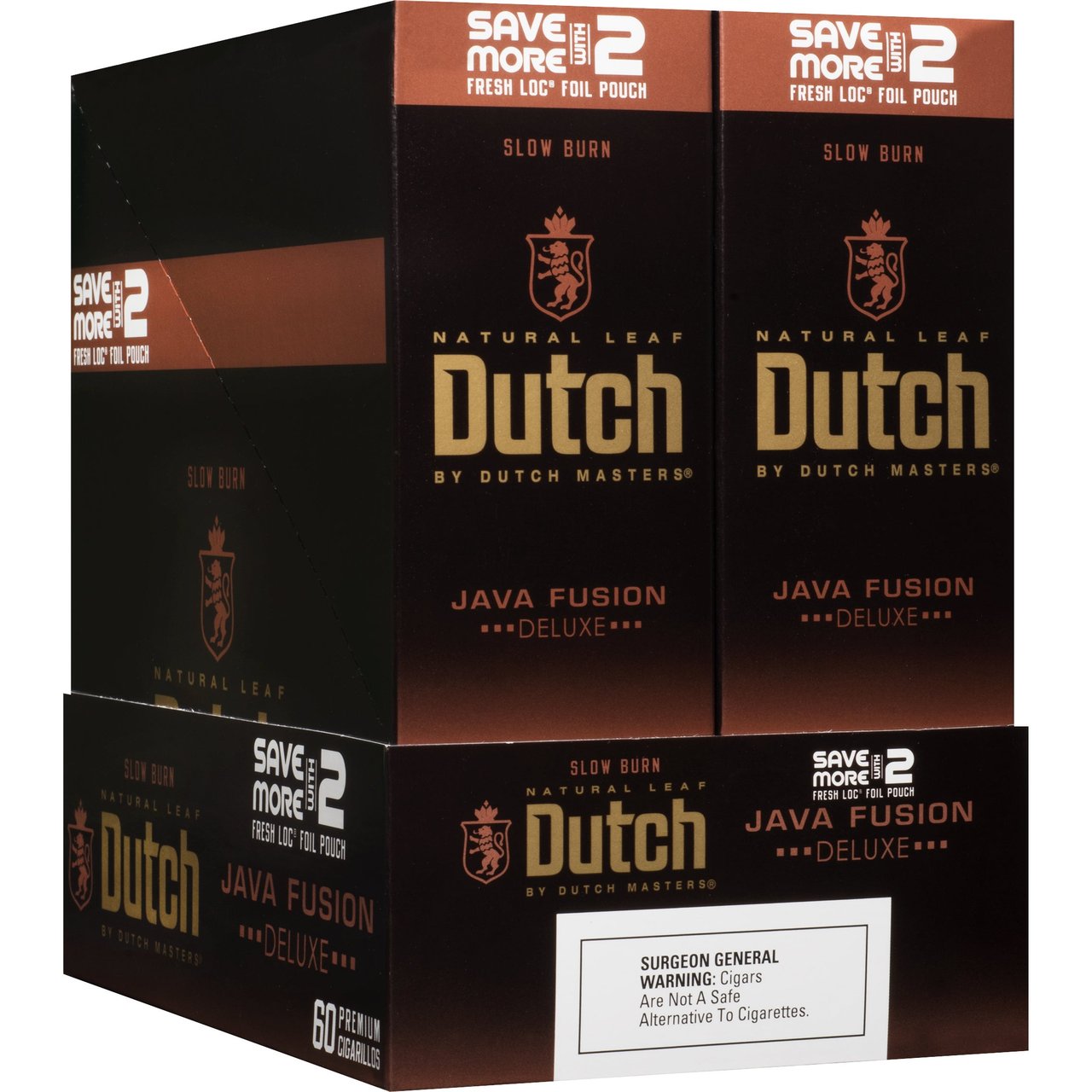 Dutch Masters Java Fusion Cigarillos, 30 Packs of 2