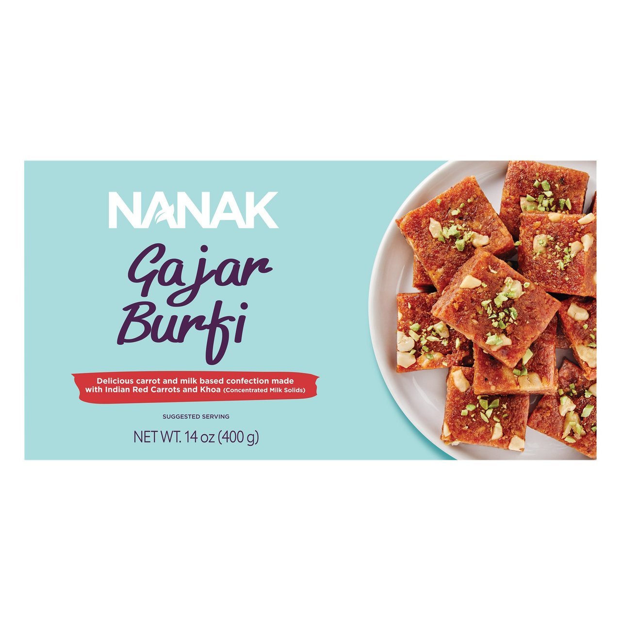Nanak Gajar Burfi Carrot & Milk Confection, 2 × 14 oz (1.75 lb) - Image 1