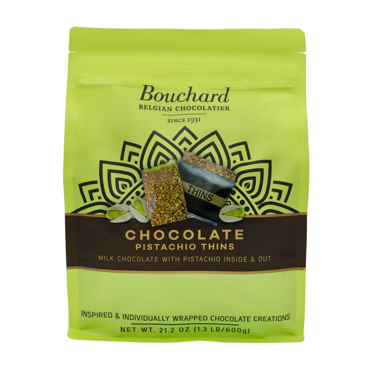 Bouchard Pistachio Thins 21.12 oz (1.32 lbs) - Image 1