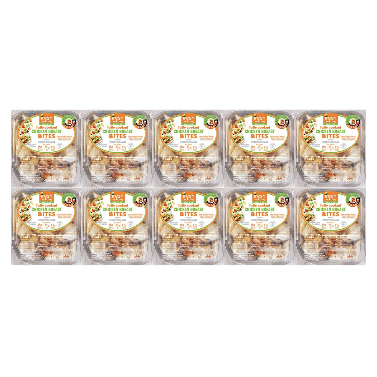 Fresh Additions Chicken Breast Bites 10/3.2oz (2 lbs) - Image 1