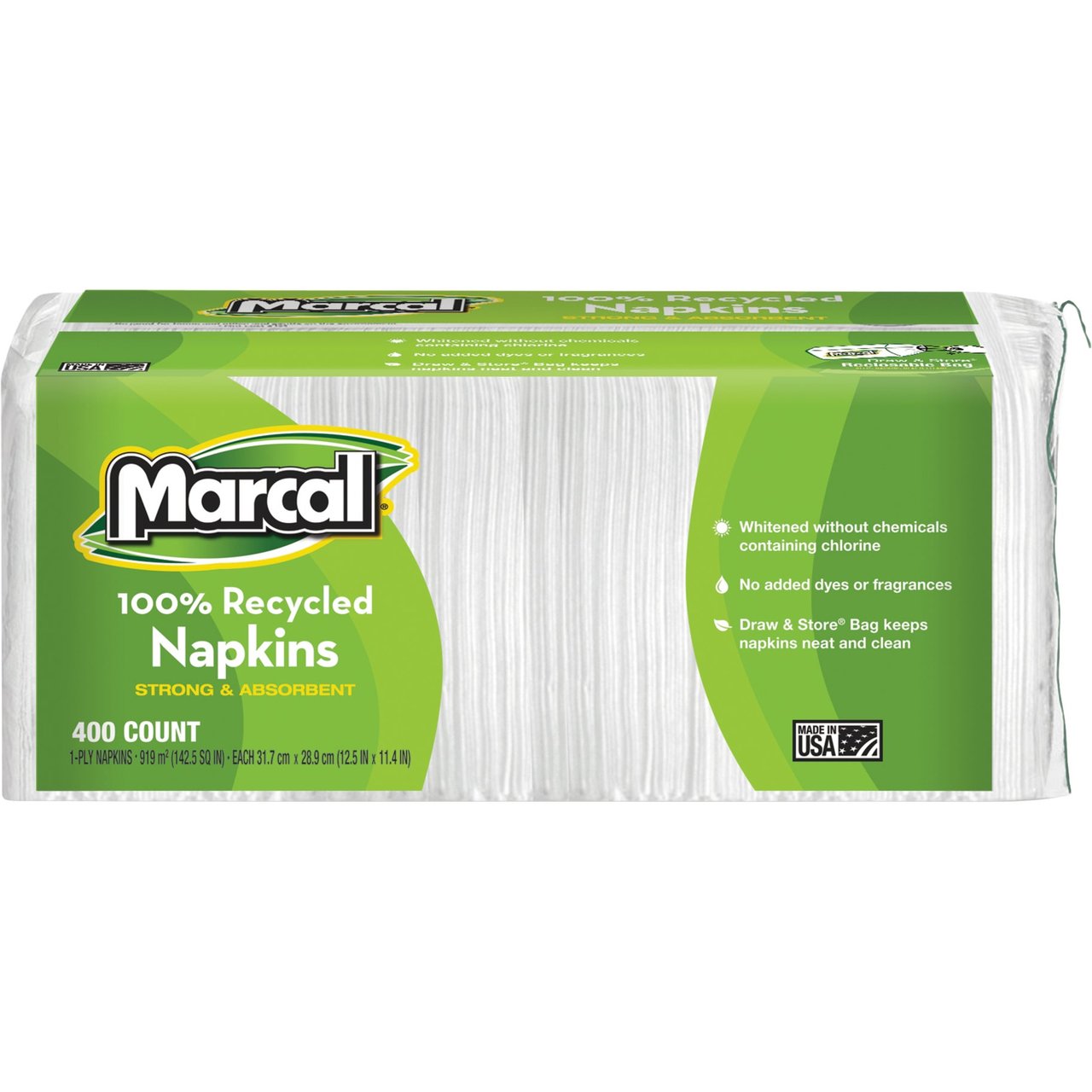 Marcal Lunch Napkins, 2400 Count (MRC6506) - Image 1