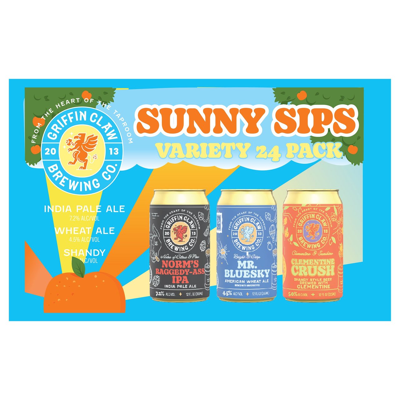 Griffin Claw Variety Pack 24/12 Ounce Cans - Image 1