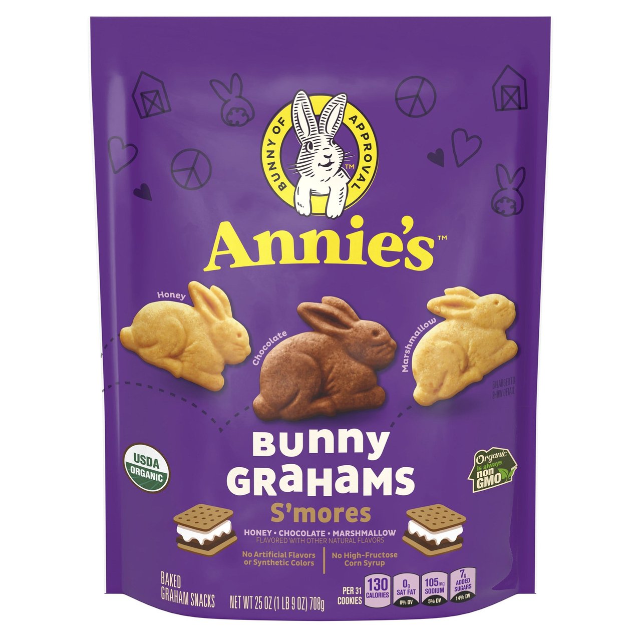 ANNIE'S ORGANIC BUNNY GRAHAMS 25 OZ - Image 1
