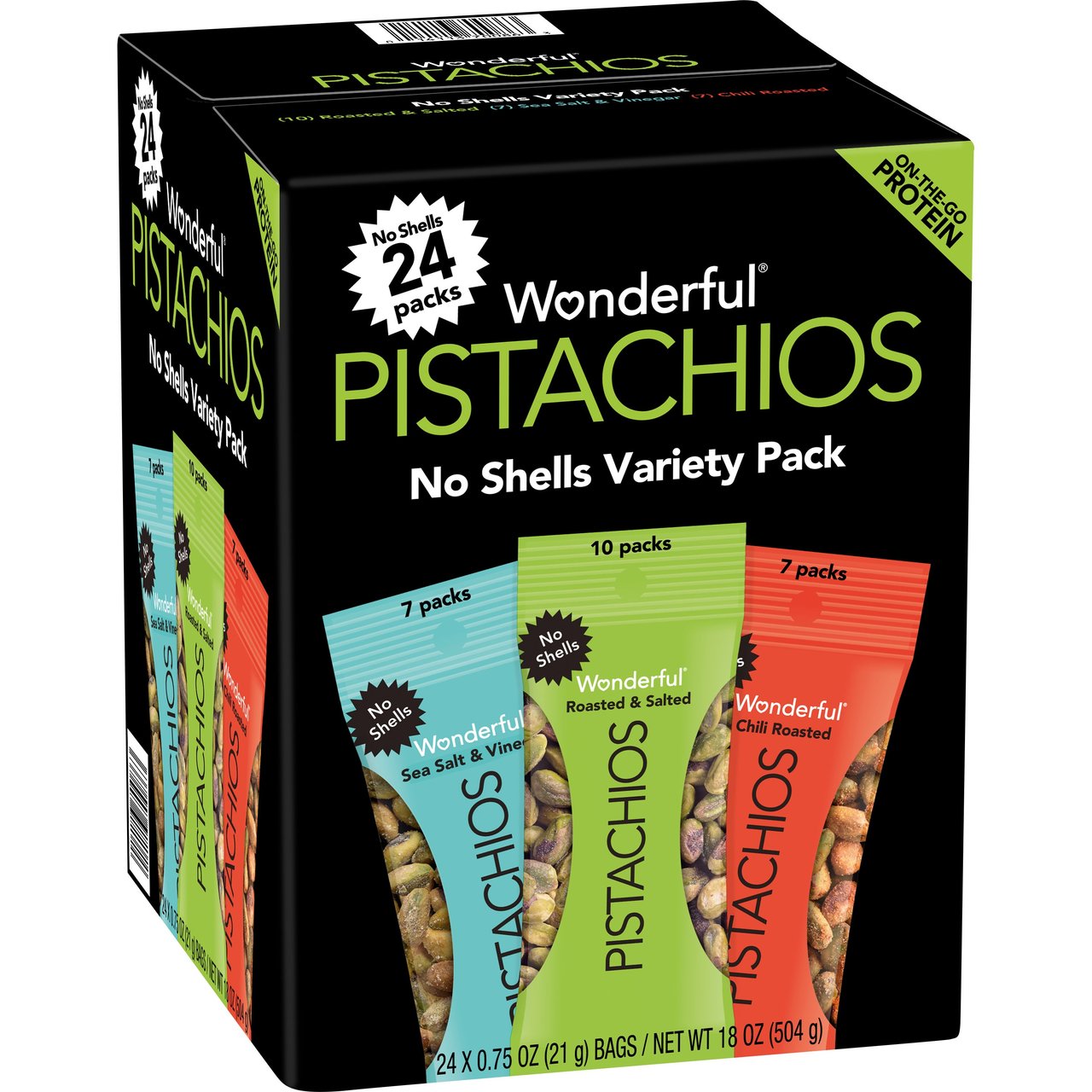 Wonderful Pistachios Variety 24 CT/0.75 oz - Image 1