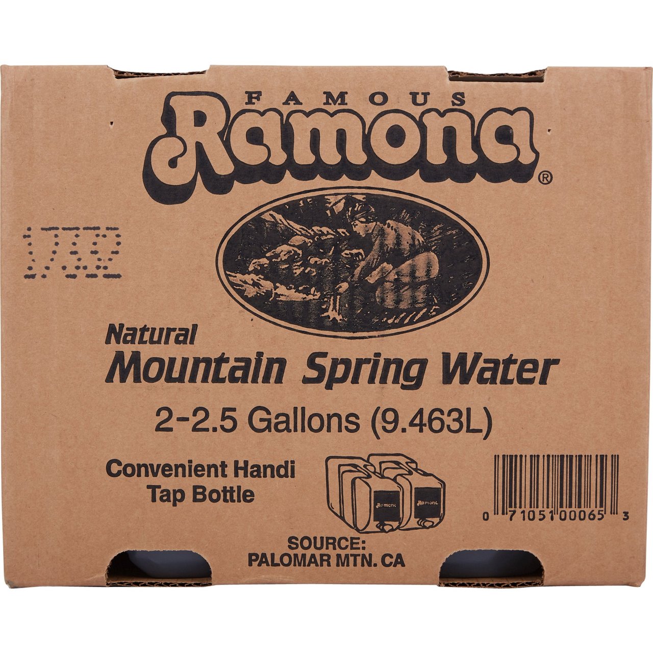 Famous Ramona Natural Mountain Spring Water, 2.5 Gallon, 2 ct - Image 1