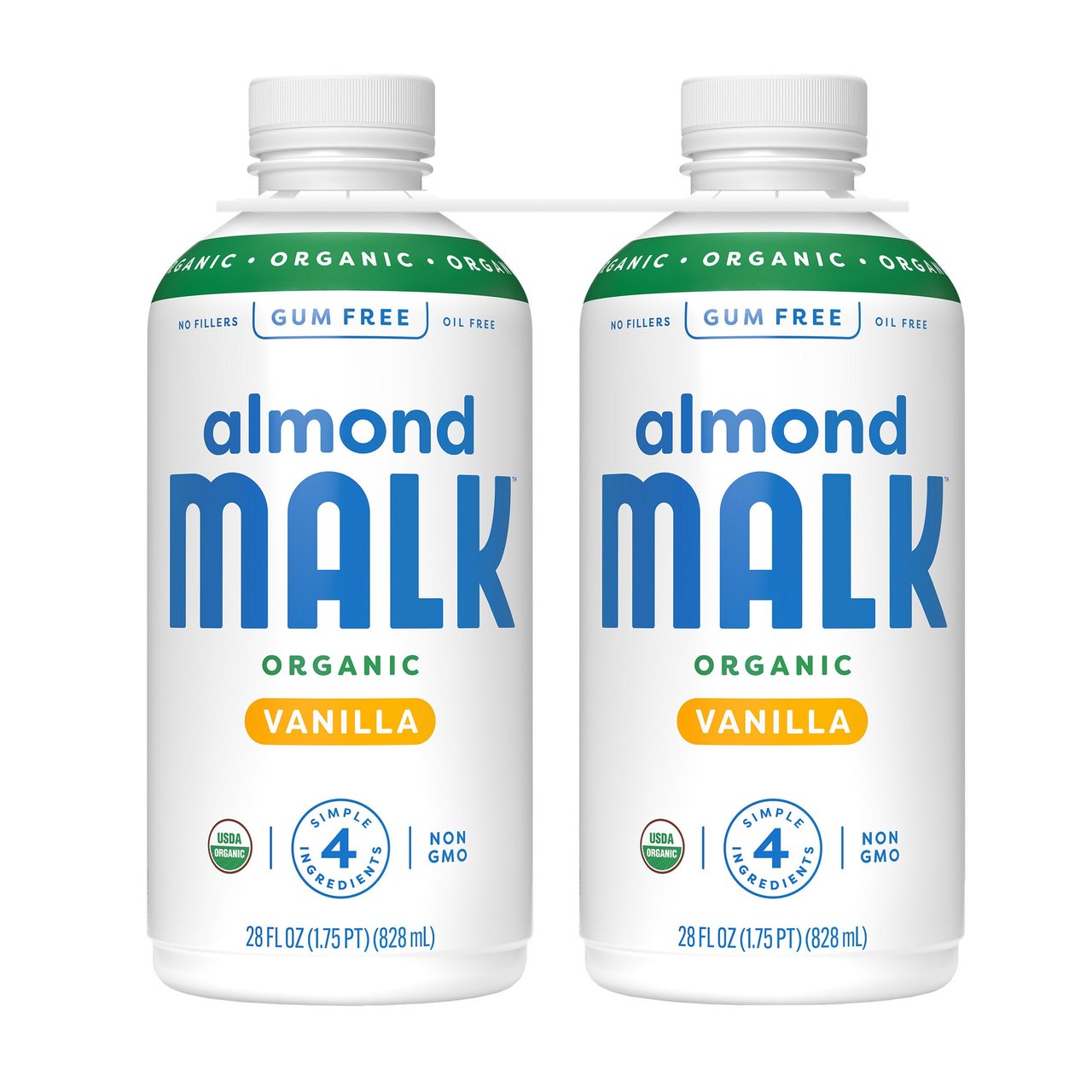 MALK Organic Vanilla Almond Milk 2/28 oz - Image 1
