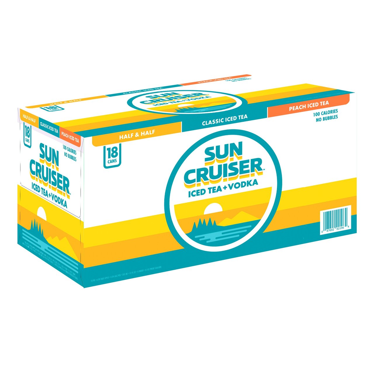 Sun Cruiser Vodka Iced Tea Variety Pack, 18-Count, 12 fl oz Cans