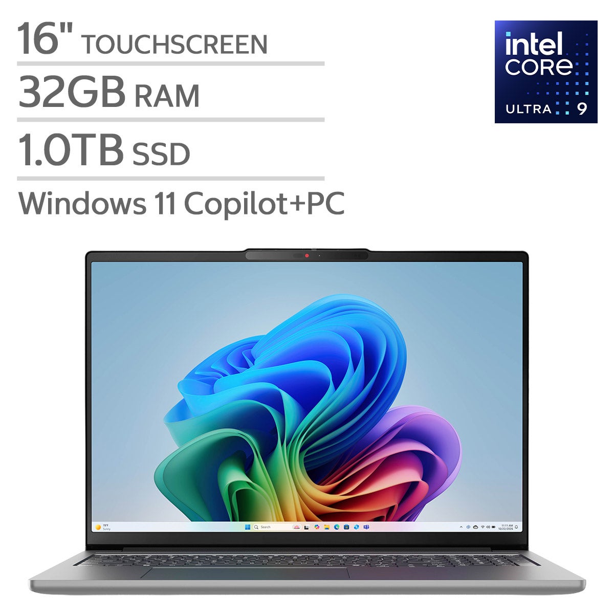 Lenovo IdeaPad Pro 5i 16" Touchscreen Laptop - Intel Core Ultra 9, 32GB RAM, 1TB SSD, NVIDIA RTX 5050 - Image 1