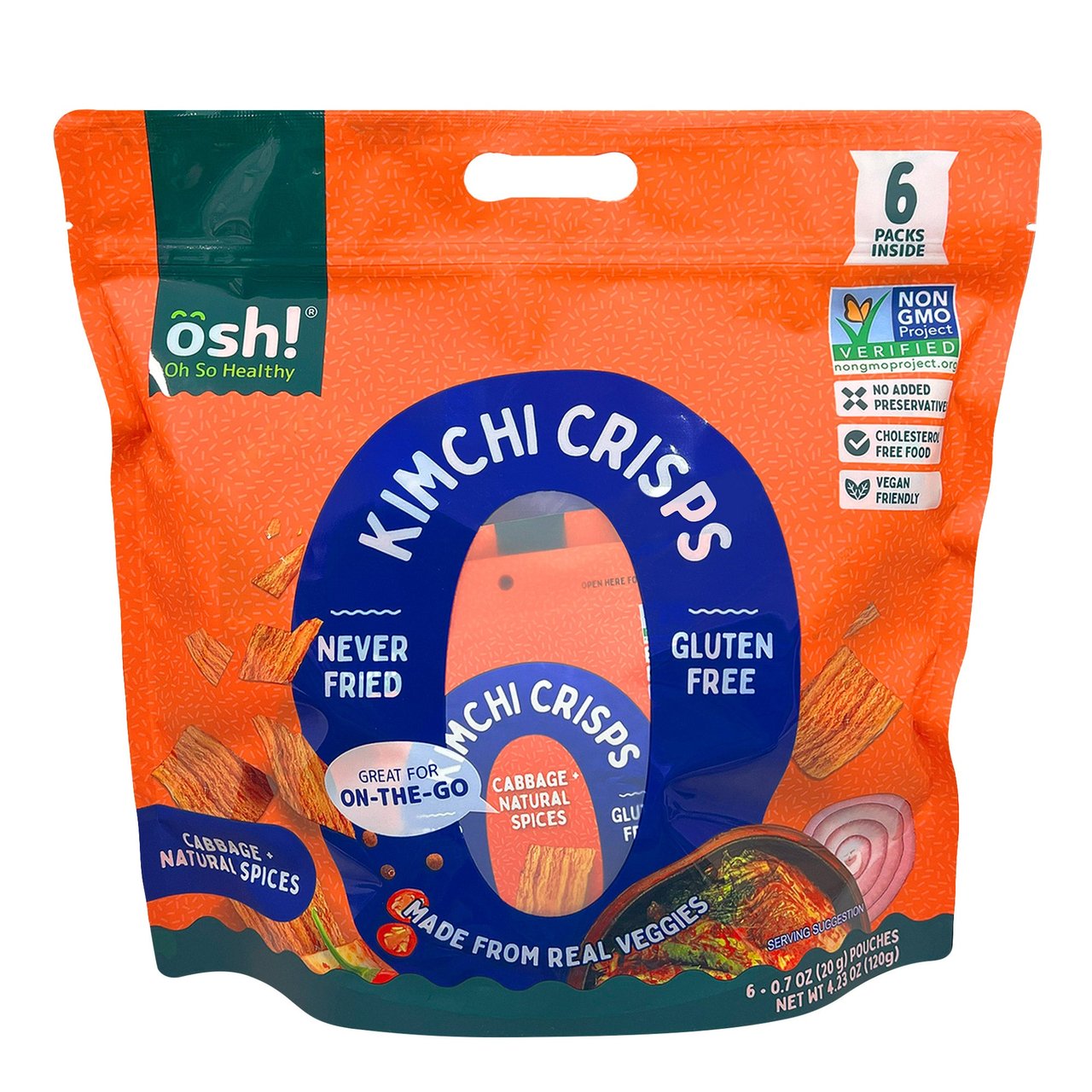 OSH! Kimchi Crisps 6/0.7 oz - Image 1